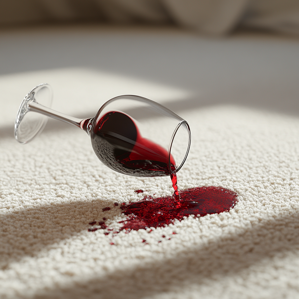 A wine stain on a carpet | Source: Midjourney