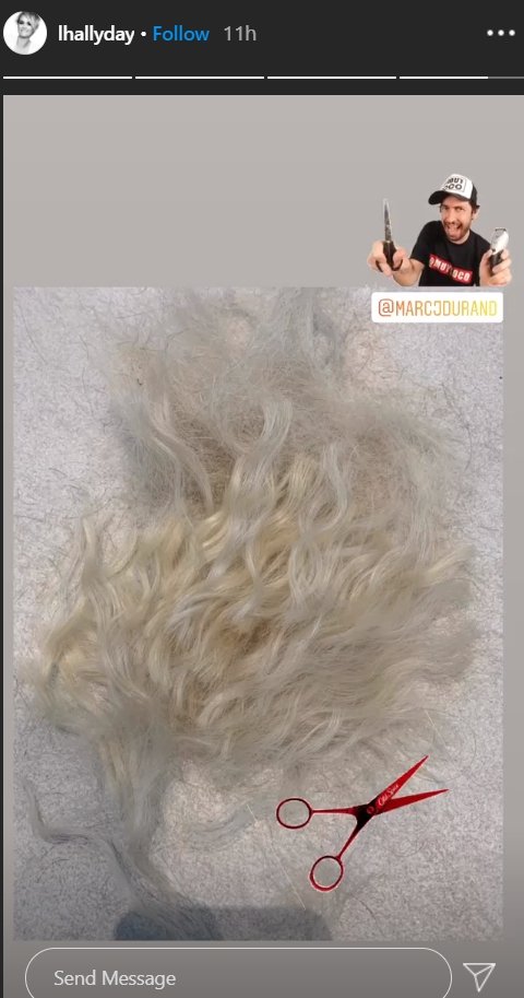 Capture d'écran de la story Instagram de Laeticia Hallyday. | lhallyday