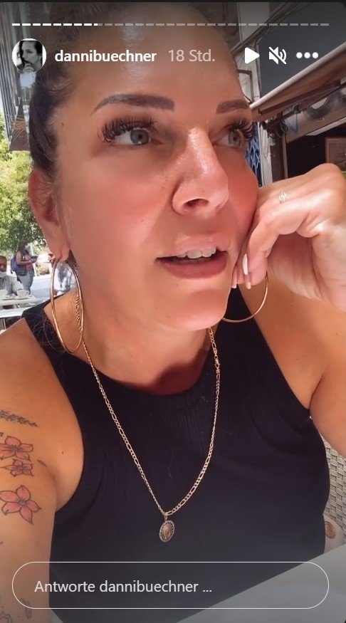 Screenshot der Instagram-Story von Daniela Büchner | Quelle: Instagram/dannibuechner