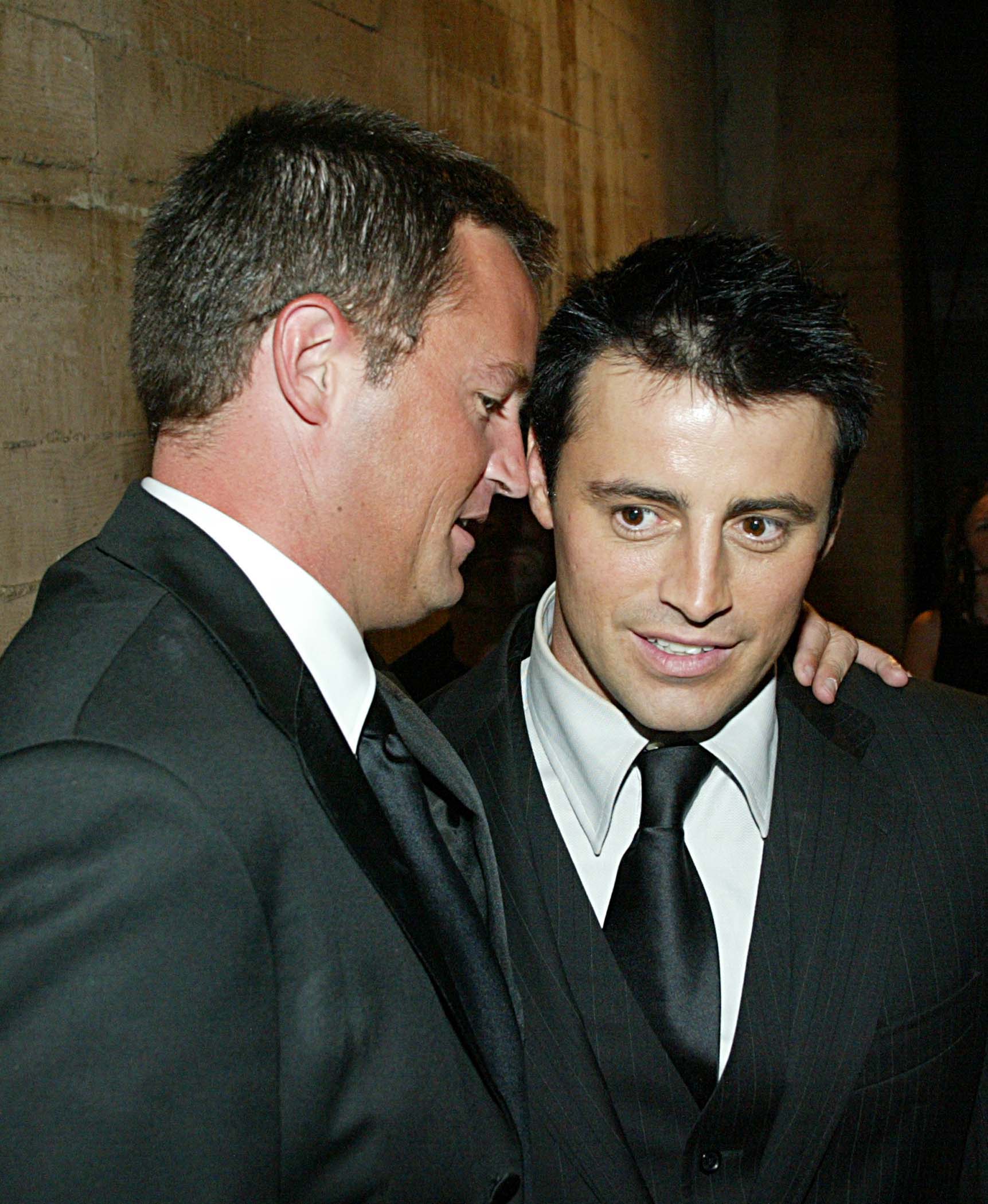 Matthew Perry and Matt LeBlanc at the 54th Annual Primetime Emmy Awards in 2002 | Source: Getty Images