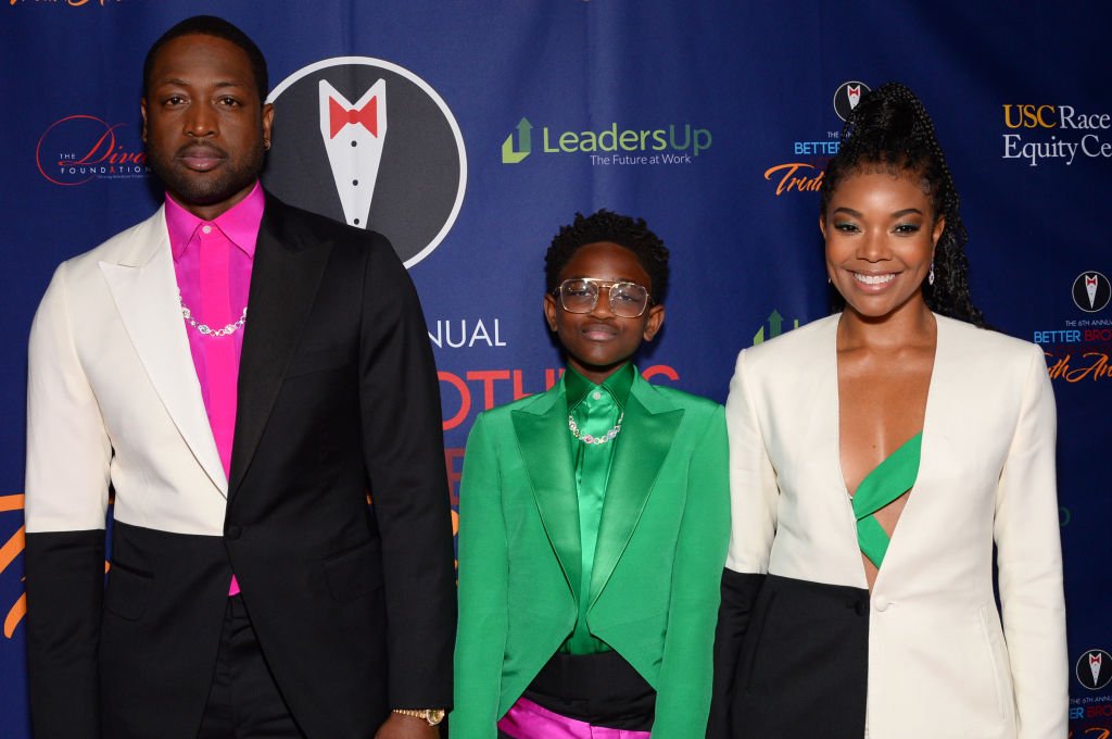 Dwyane Wade, Zaya Wade and Gabrielle Union attend the Better Brothers Los Angeles 6th annual Truth Awards,2020| Photo: Getty Images