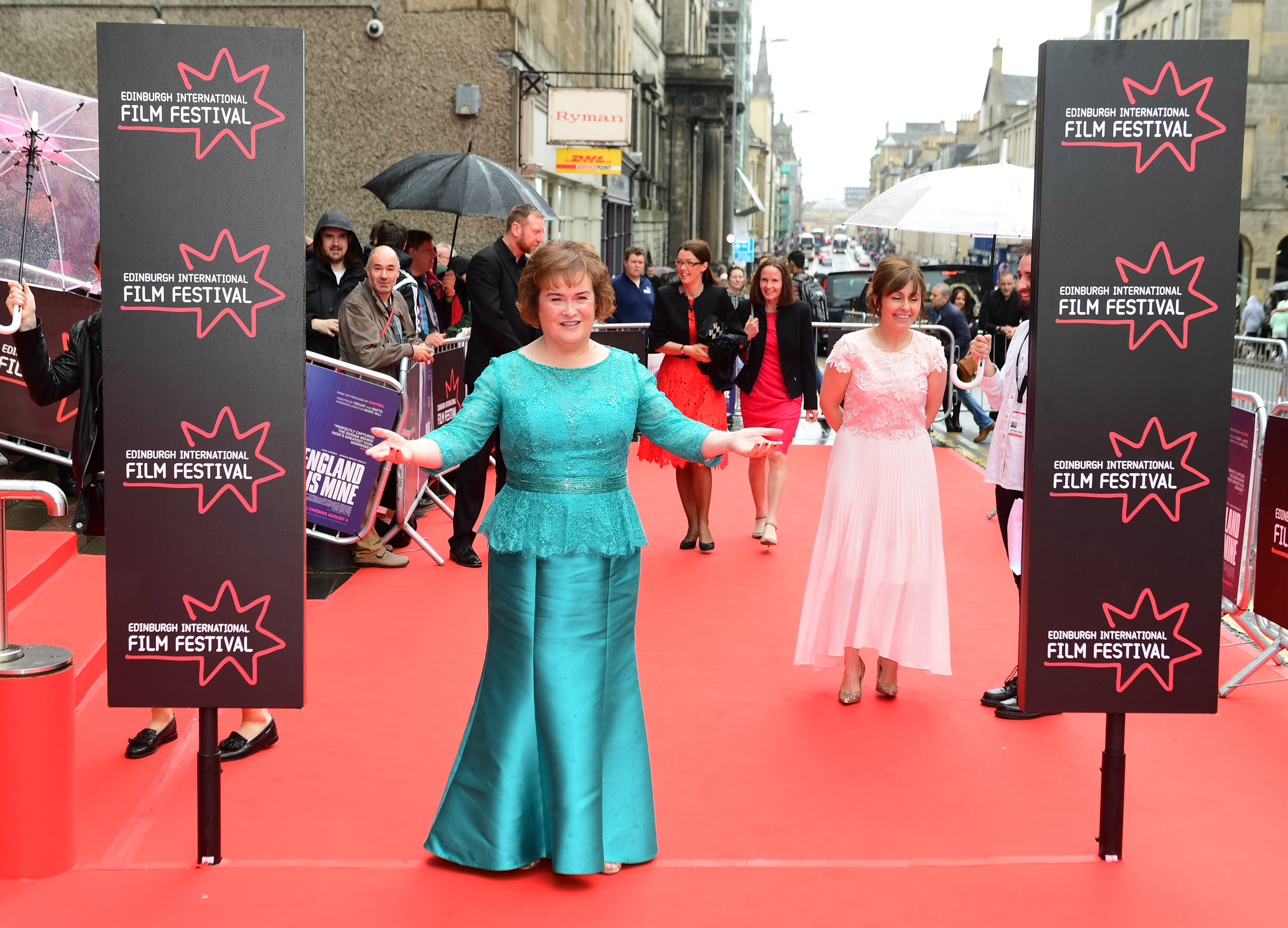 Susan Boyle attends the world premiere for "England Is Mine," 2017 | Source: Getty Images