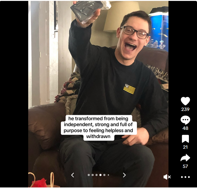 Ryan Kingerski, from a post dated February 3, 2025 | Source: Tiktok/@blurrybutblooming