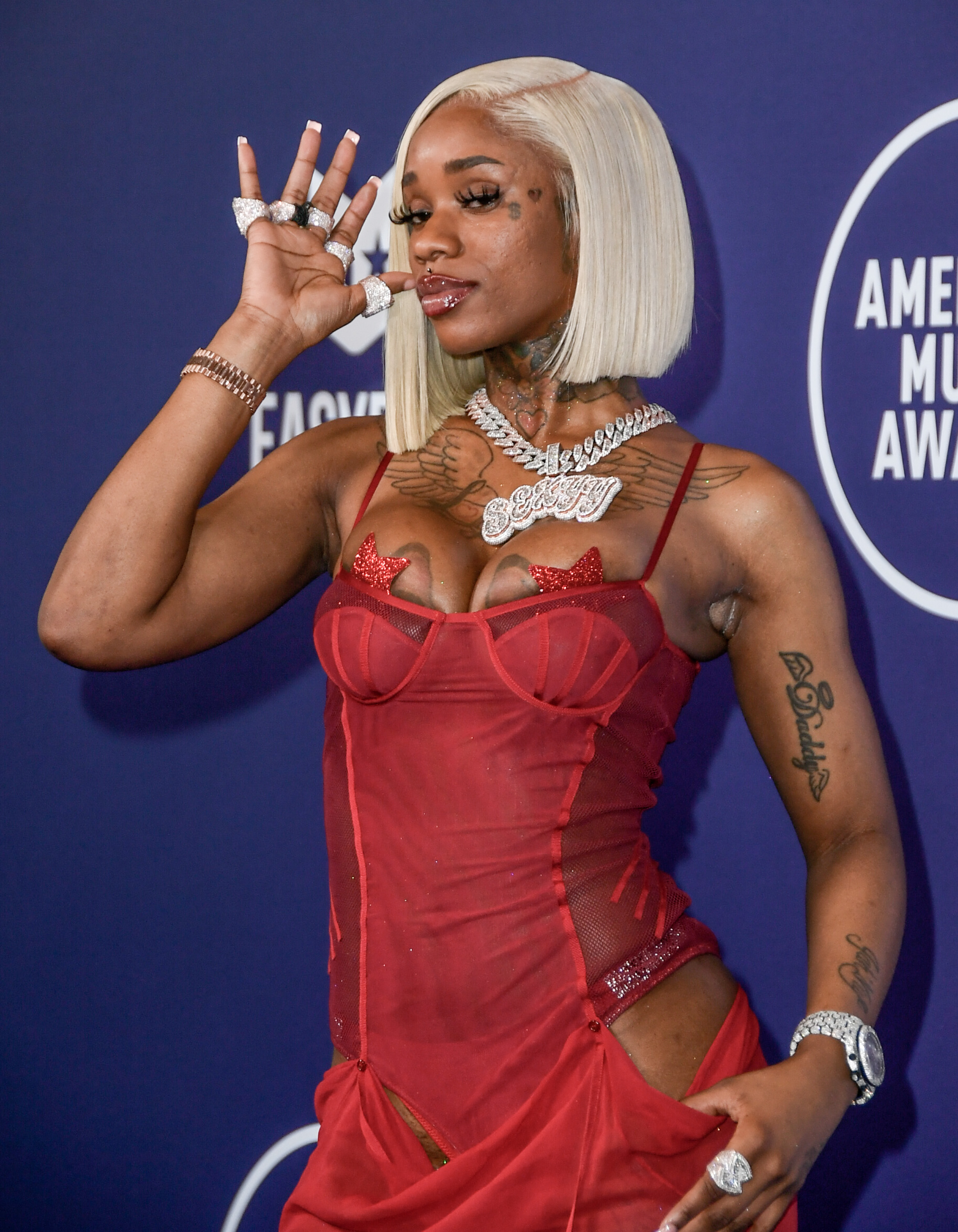 Sexyy Red at the 2025 American Music Awards on May 26 in Las Vegas, Nevada. | Source: Getty Images