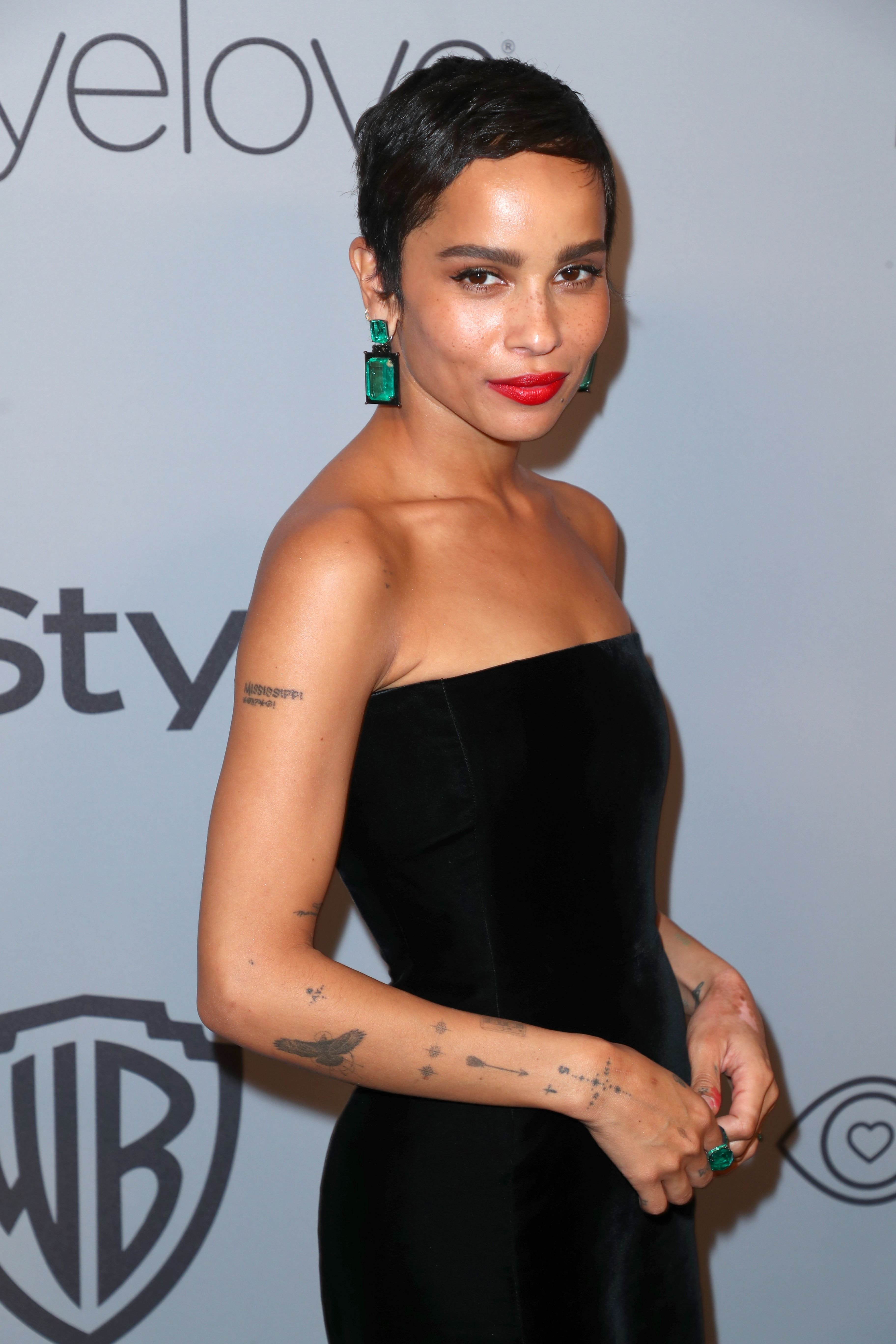 Zoe Kravitz during the 2018 InStyle and Warner Bros. 75th Annual Golden Globe Awards Post-Party at The Beverly Hilton Hotel on January 7, 2018, in Beverly Hills, California. | Source: Getty Images