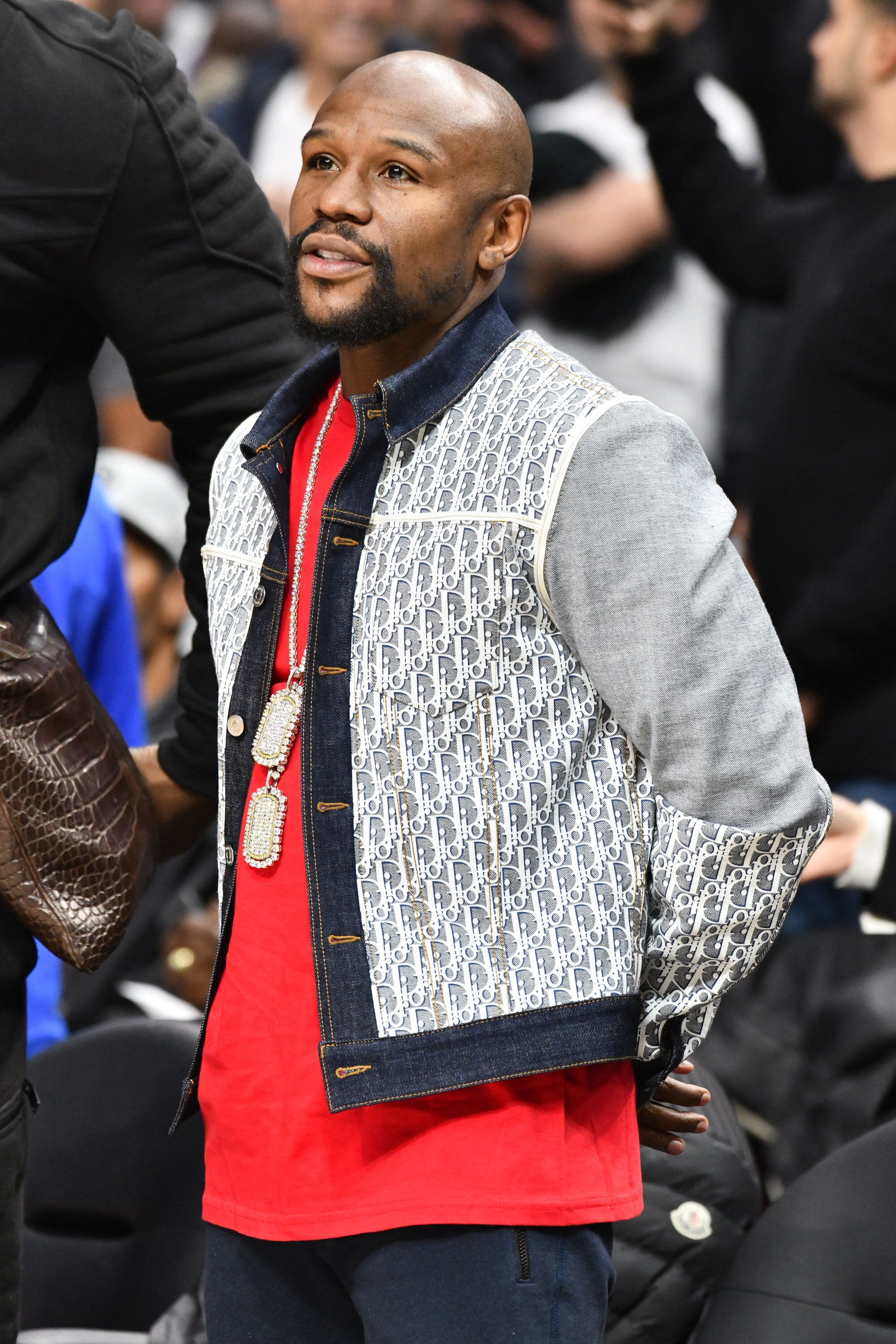 Floyd Mayweather Jr. attends a basketball game between the Los Angeles Clippers and the Boston Celtics at Staples Center on November 20, 2019 in Los Angeles, California. | Source: Getty Images