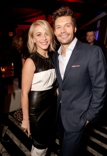 Julianne Hough and Ryan Seacrest at Cecconi's West Hollywood on February 13, 2013 in Los Angeles, California. | Photo: Getty Images