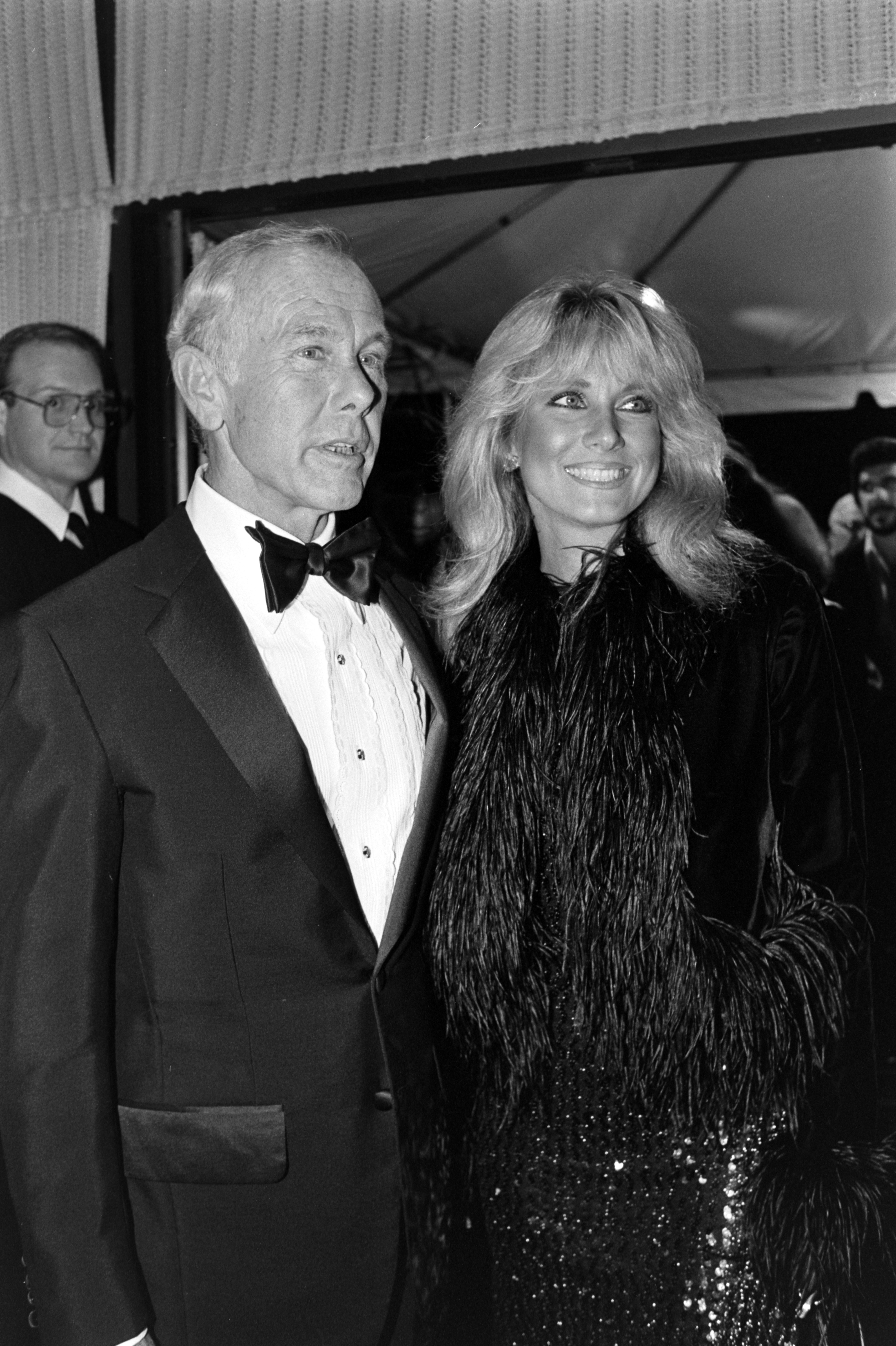 Johnny Carson and Alexis Maas at the Beverly Hilton Hotel in Beverly Hills, California, on September 21, 1983. | Source: Getty Images