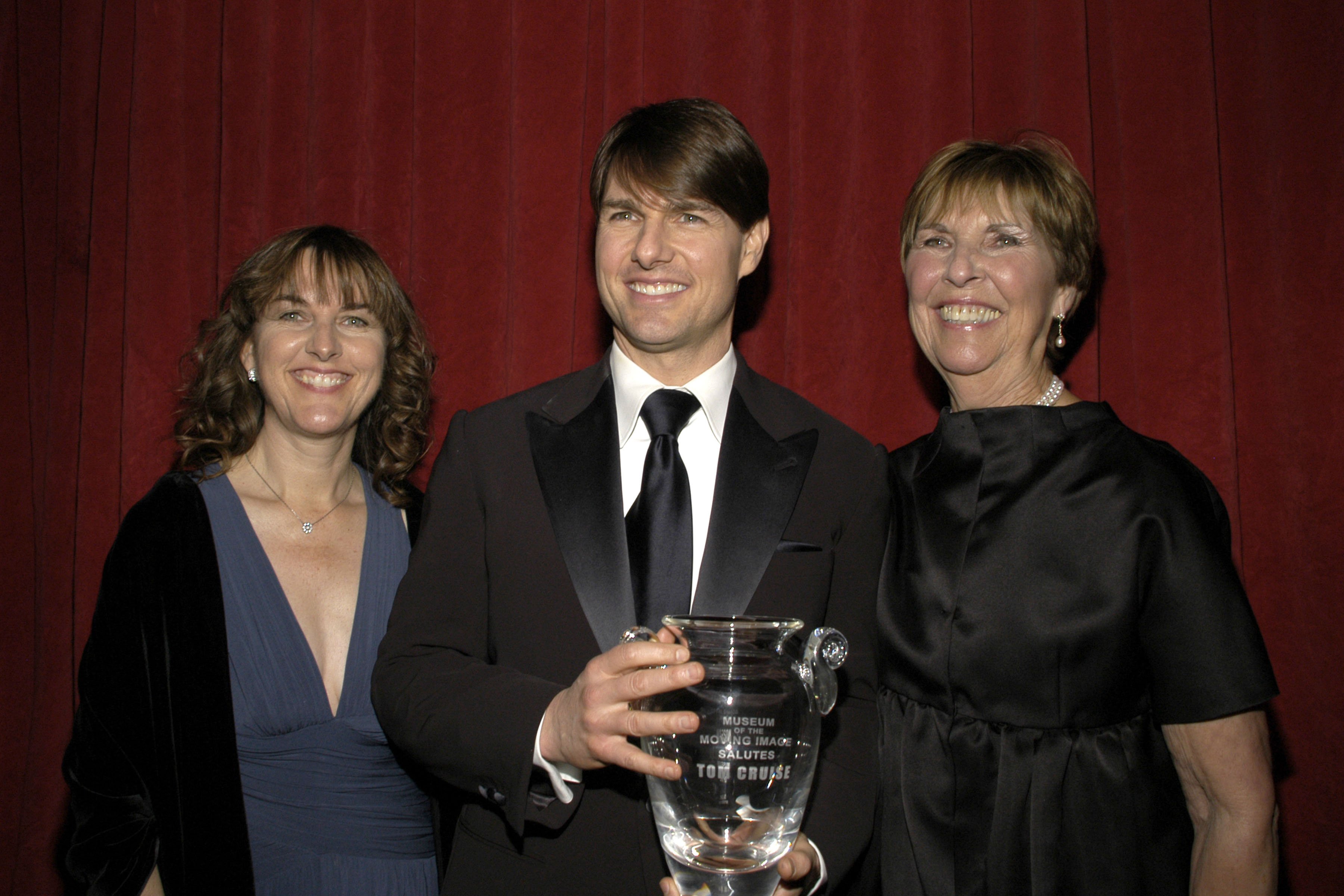(L-R) Marian Mapother, Tom Cruise and Mary Lee Mapother South attend MUSEUM OF THE MOVING IMAGE SALUTES TOM CRUISE at Cipriani 42nd Street on November 6, 2007 in New York City. | Source: Getty Images