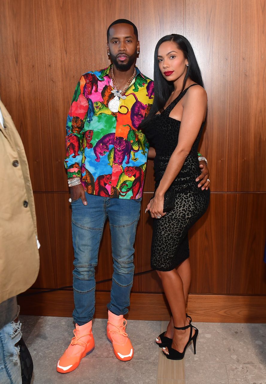 Safaree Samuels and Erica Mena during the 2019 BMI R&B/Hip-Hop Awards at Sandy Springs Performing Arts Center. | Photo: Getty Images
