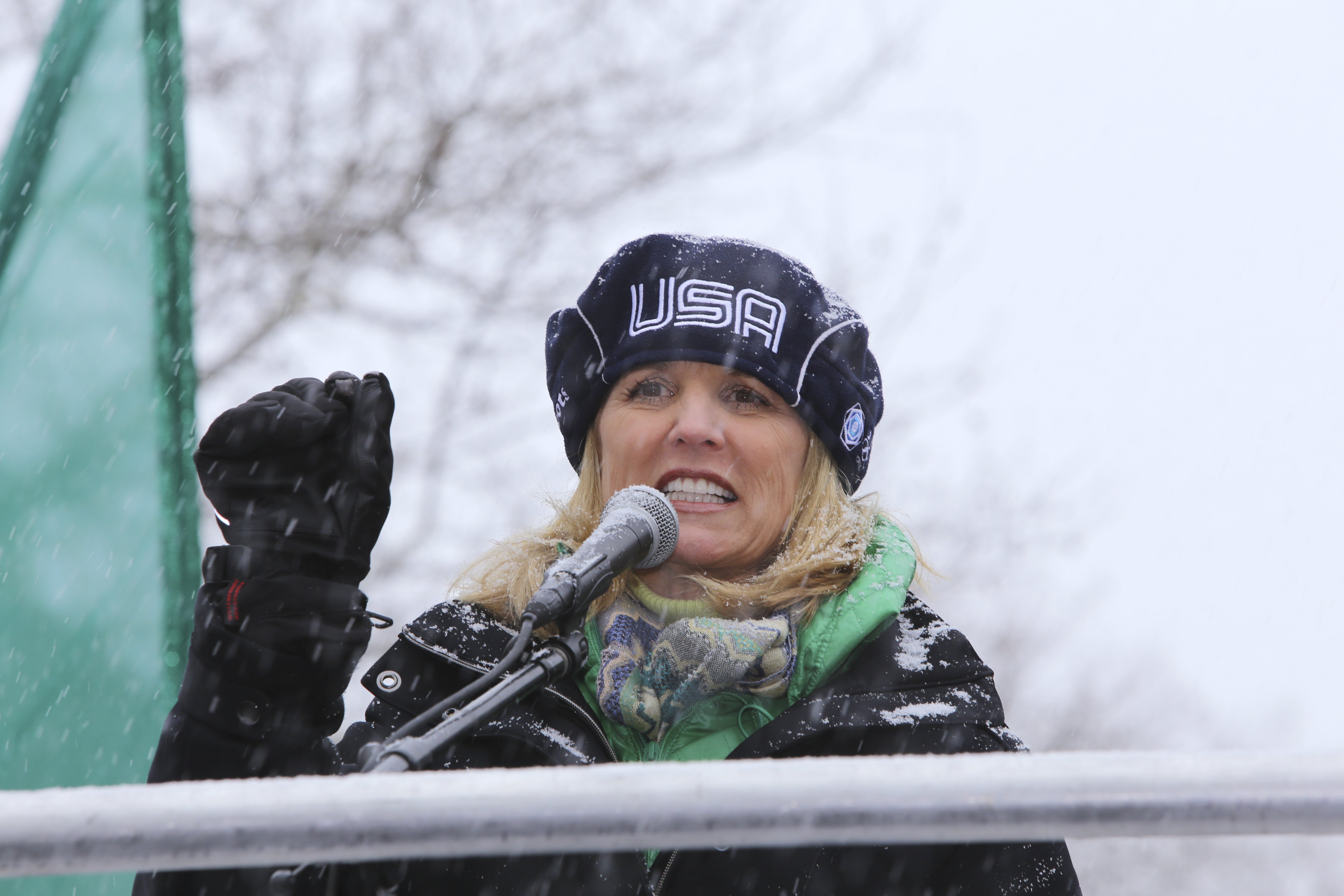 Kerry Kennedy at the 15th annual St. Pat's For All parade that took place in driving snow in Sunnyside, Queens, on March 1, 2015 in New York City | Photo: Shutterstock