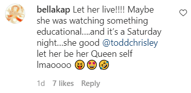 A screenshot of a fan's comment on Todd Chrisley's Instagram post | Photo: Instagram/toddchrisley