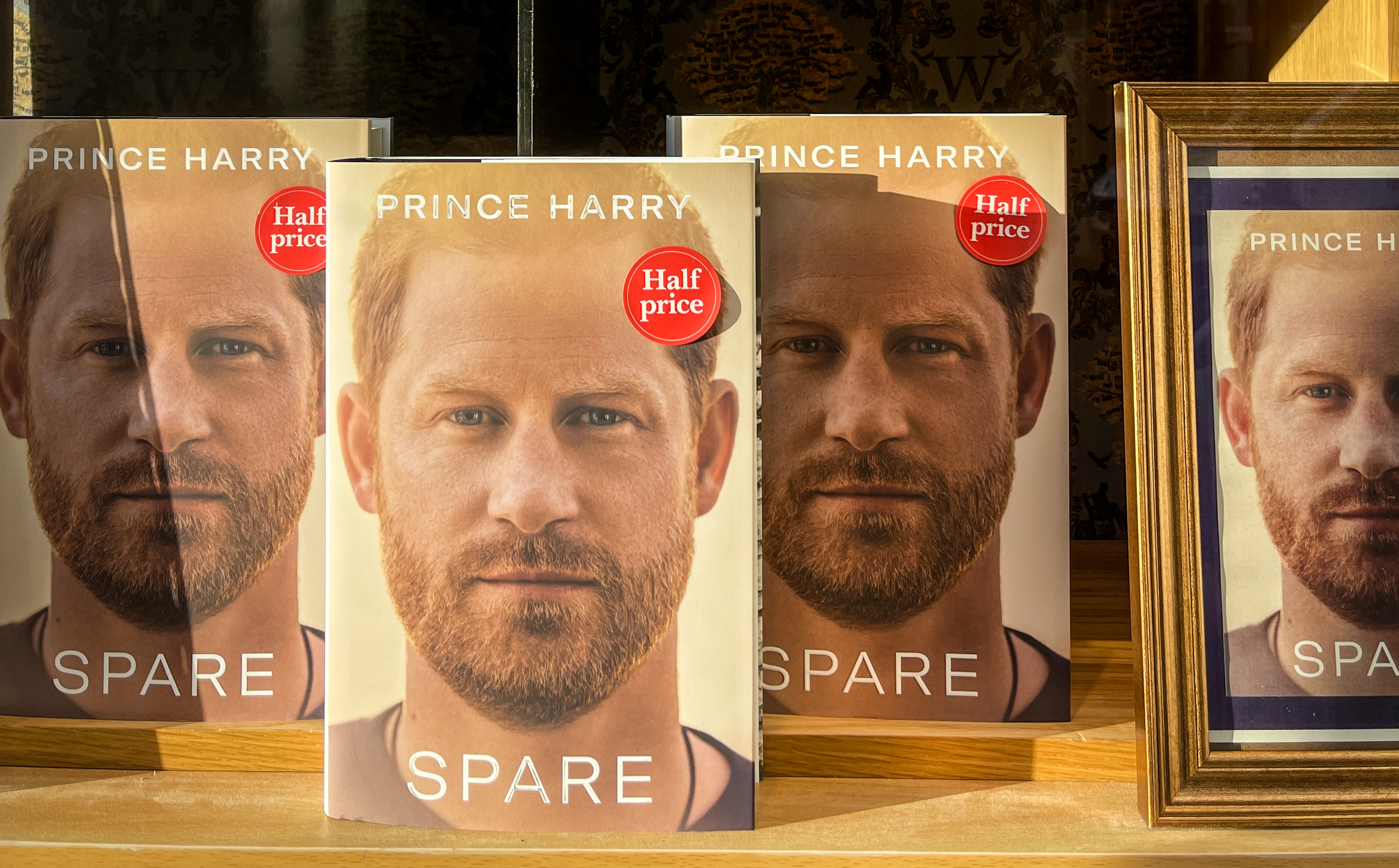 Prince Harry's book "Spare" on display in a book store in Bath, UK on January 11, 2023 | Source: Getty Images