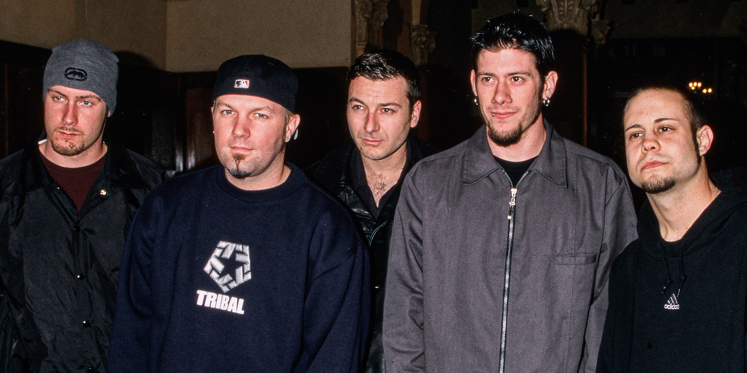 Sam Rivers, Fred Durst, DJ Lethal, Wes Borland, and John Otto | Source: Getty Images