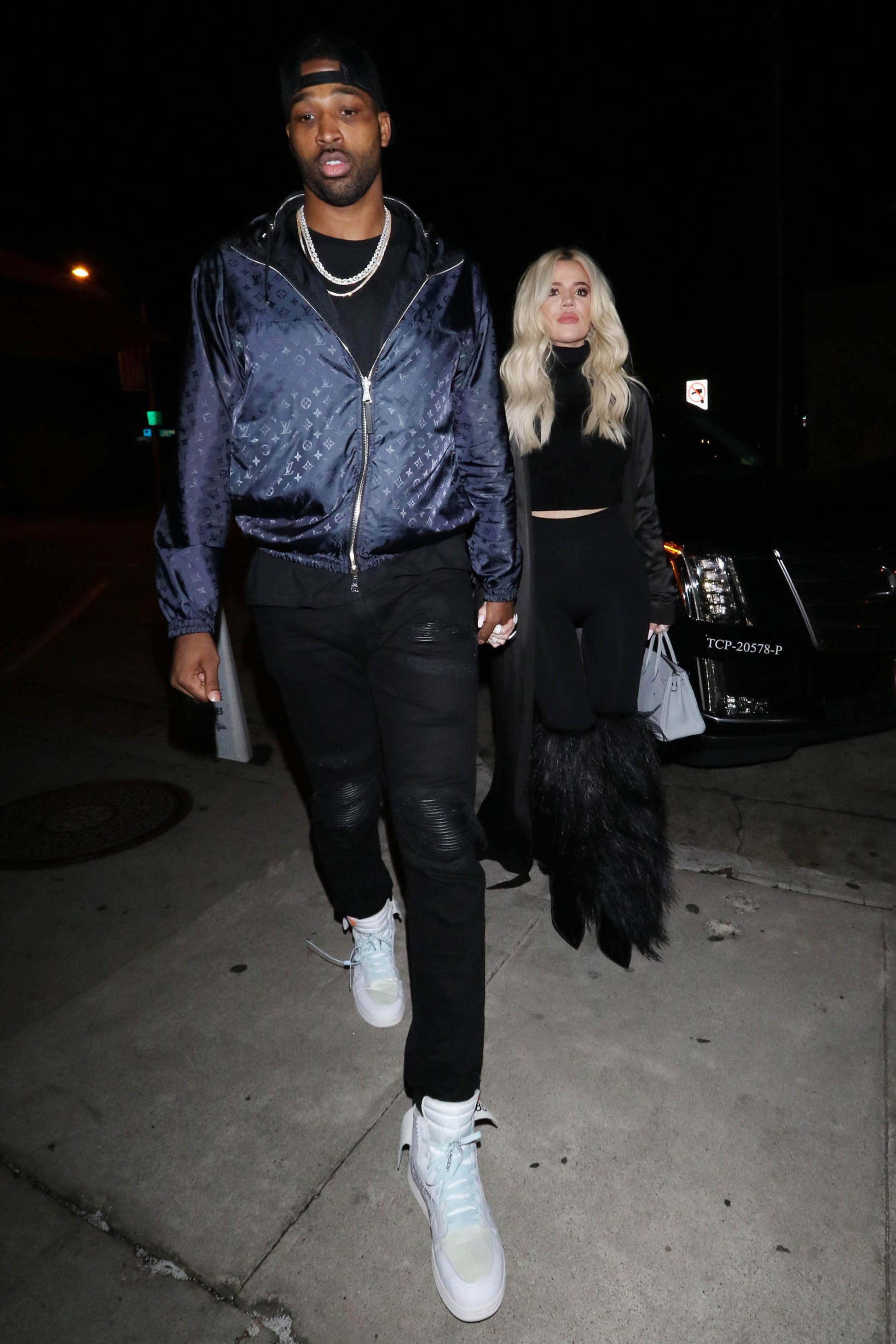 Khloe Kardashian and Tristan Thompson are seen on January 13, 2019 in Los Angeles, CA | Source: Getty Images 