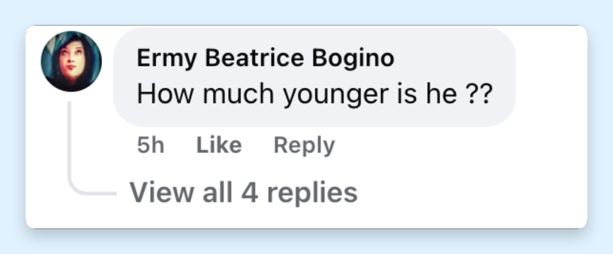 A netizen's comment about Mariah Carey's outing with new man on May 7, 2026 | Source: Facebook/Page Six