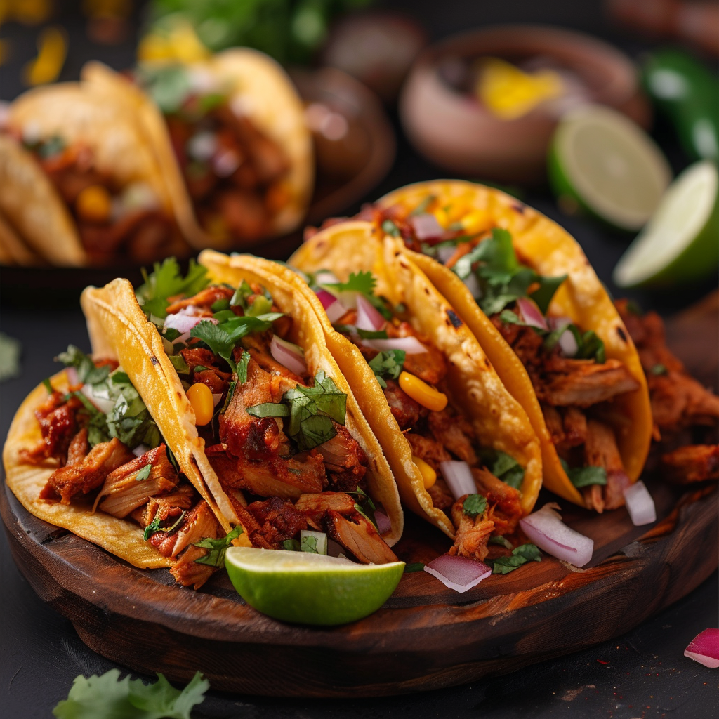 A plate of tacos | Source: Midjourney