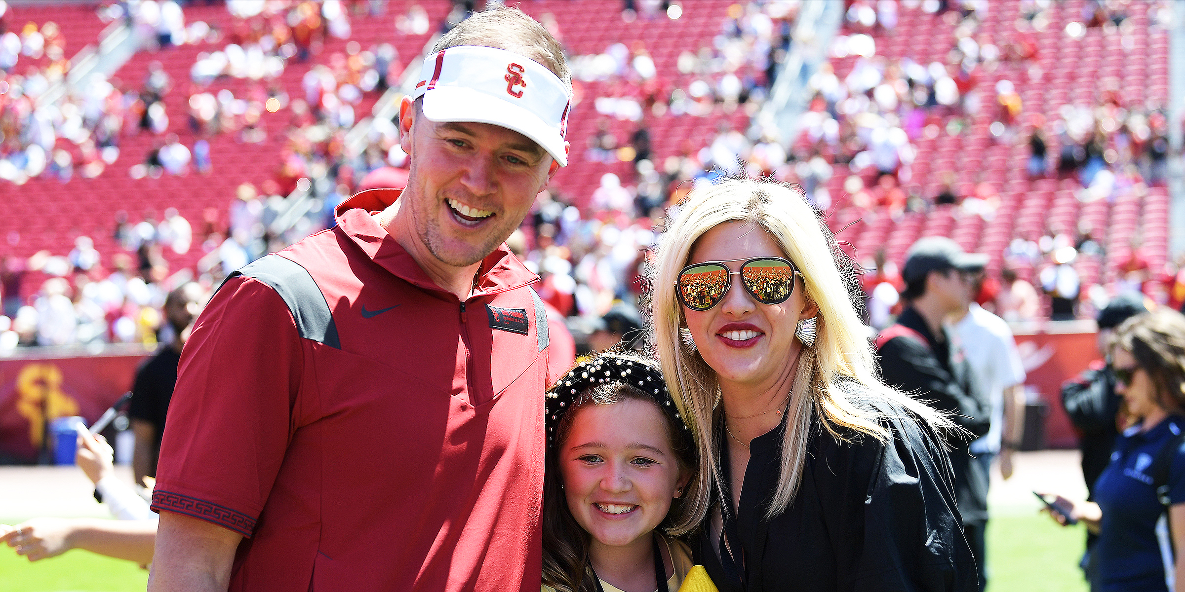 Lincoln Riley, Sloan Riley, and Stella Riley | Source: Getty Images