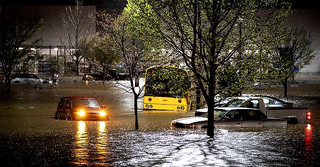 Picture of the flooding that Nashville experienced over the weekend. | Photo: Twitter/NYPost