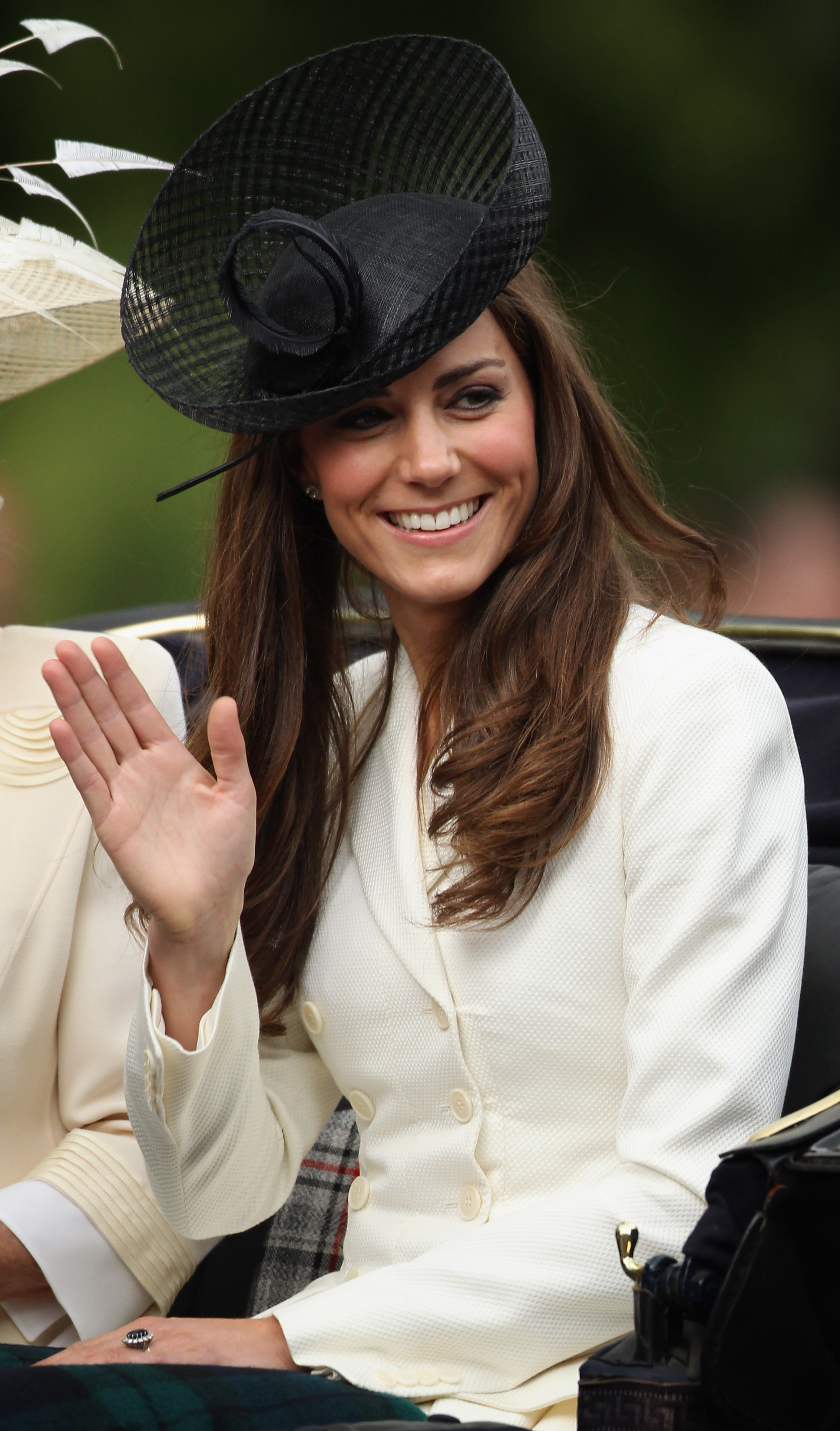Catherine, Duchess of Cambridge makes her way down the Mall during the Trooping the Colour procession in London, England, on June 11, 2011. | Source: Getty Images