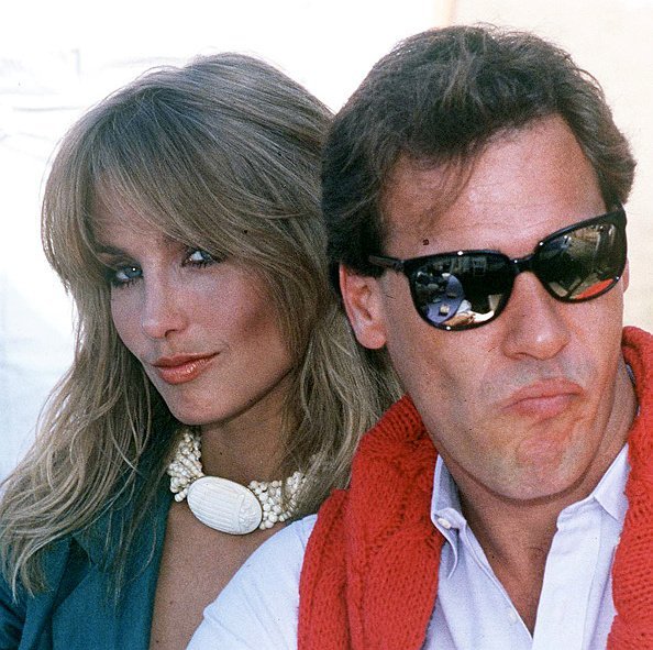 Heather Thomas with actor Grainger Hines, circa 1990. | Source: Getty Images.