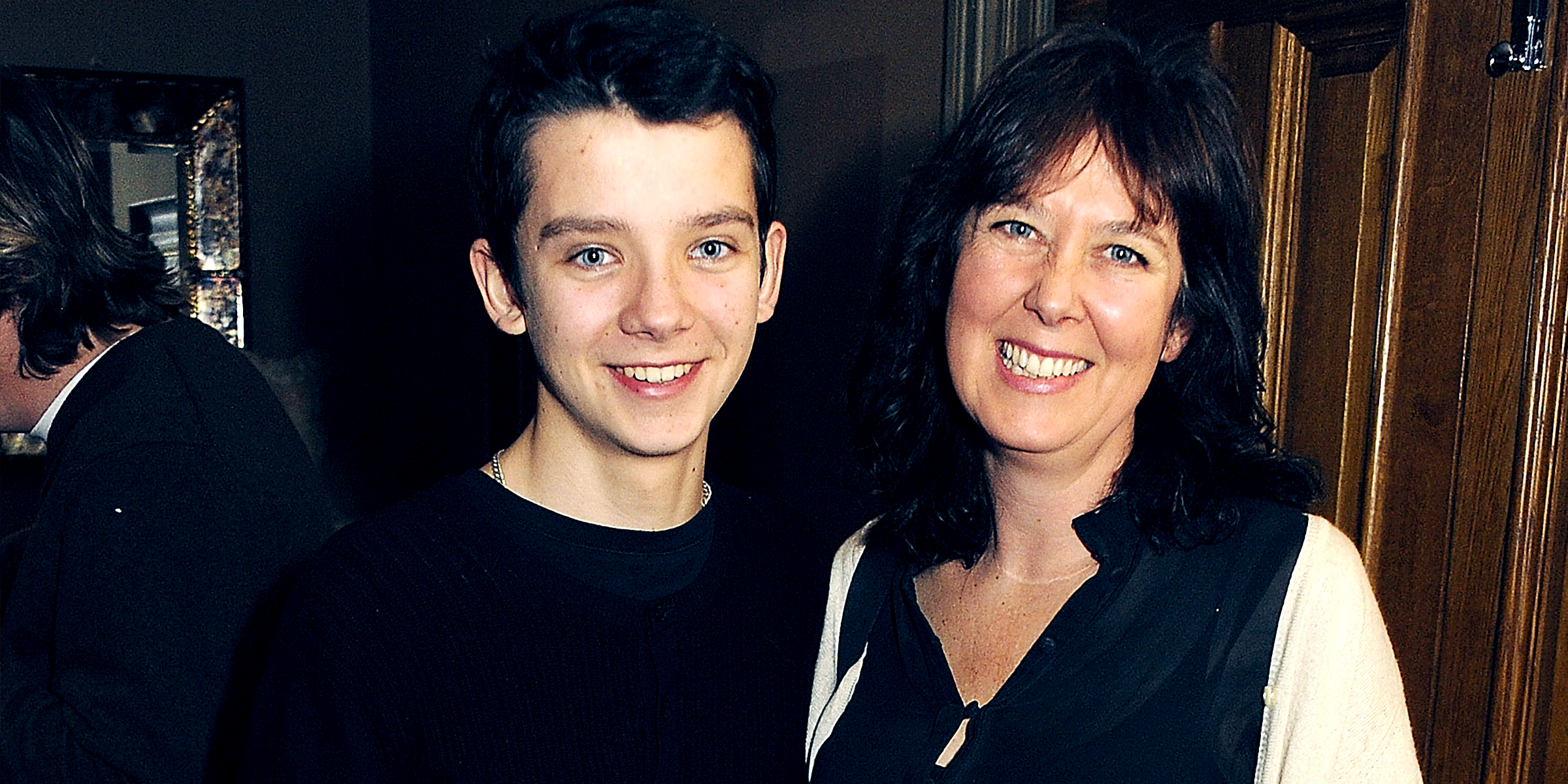 Asa Butterfield and his mother, Jacqueline Farr | Source: Getty Images