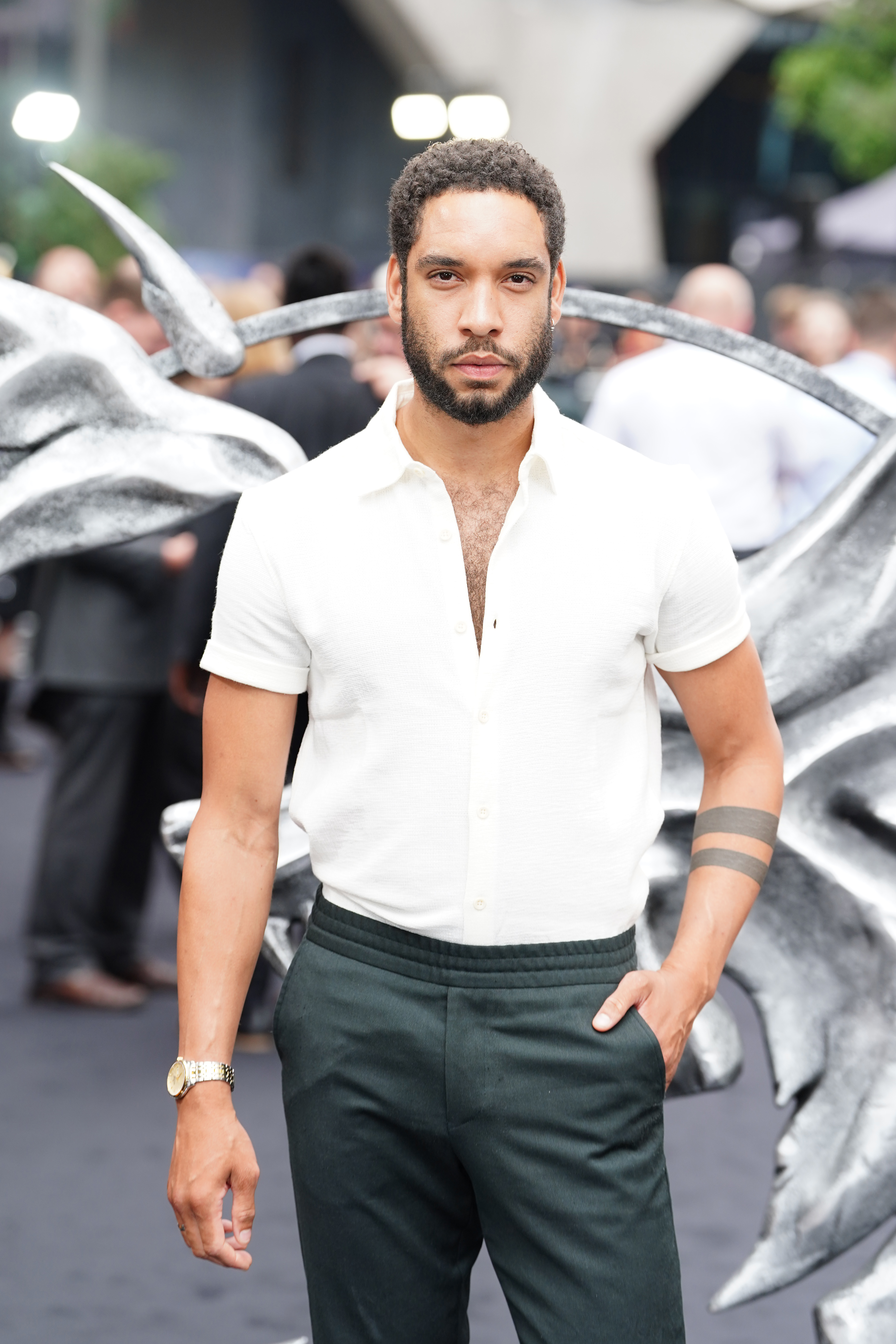 Royce Pierreson is pictured at the UK premiere of The Witcher season 3 at the Now Building on June 28, 2023, in London, England | Source: Getty Images