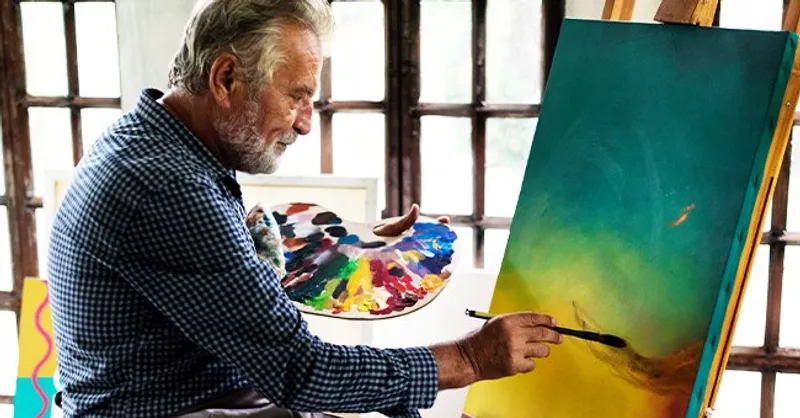 Artista pintando un cuadro. | Foto: Shutterstock
