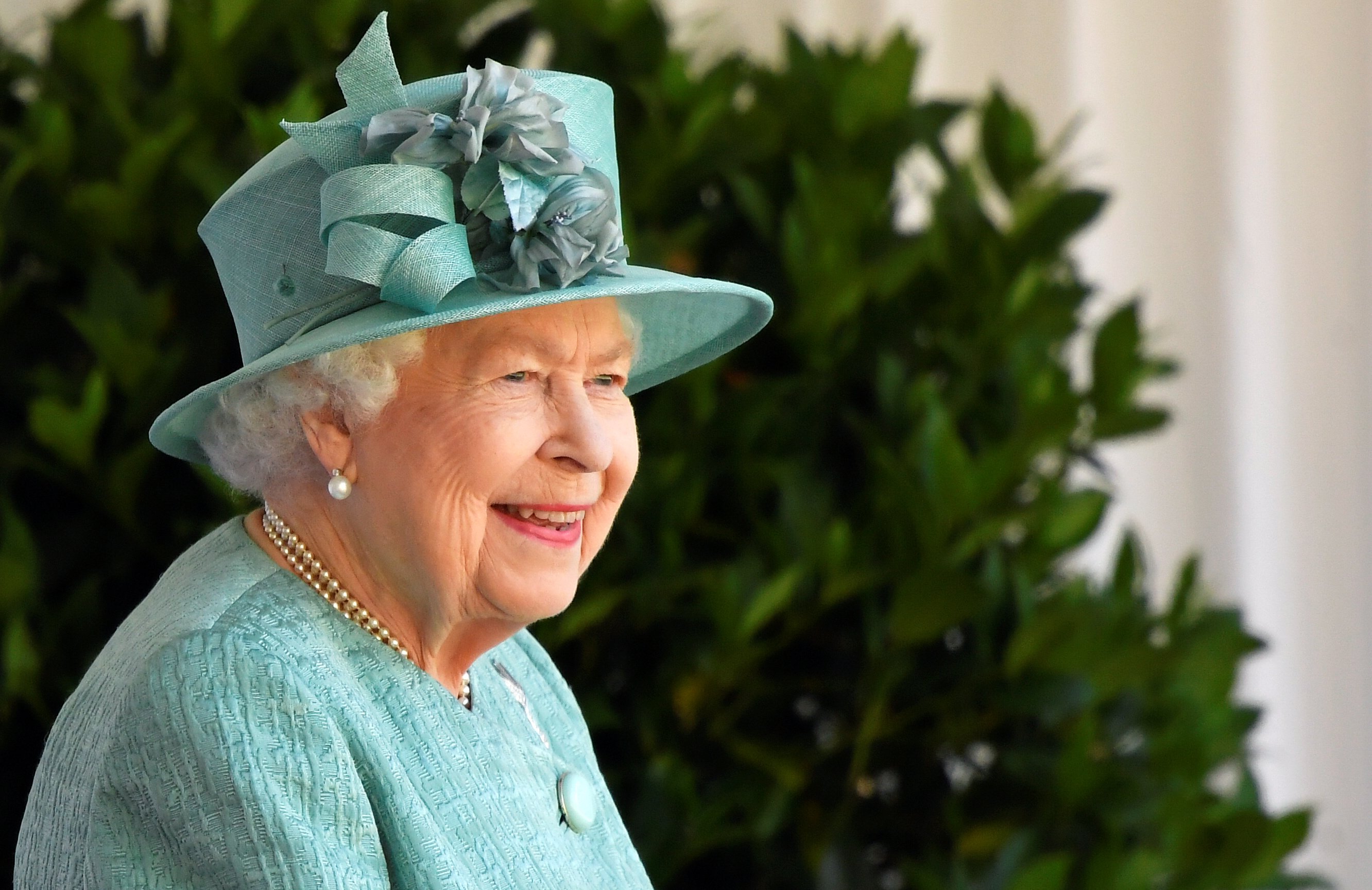  Queen Elizabeth II attends a ceremony to mark her official birthday at Windsor Castle on June 13, 2020, in Windsor, England. | Source: Getty Images.