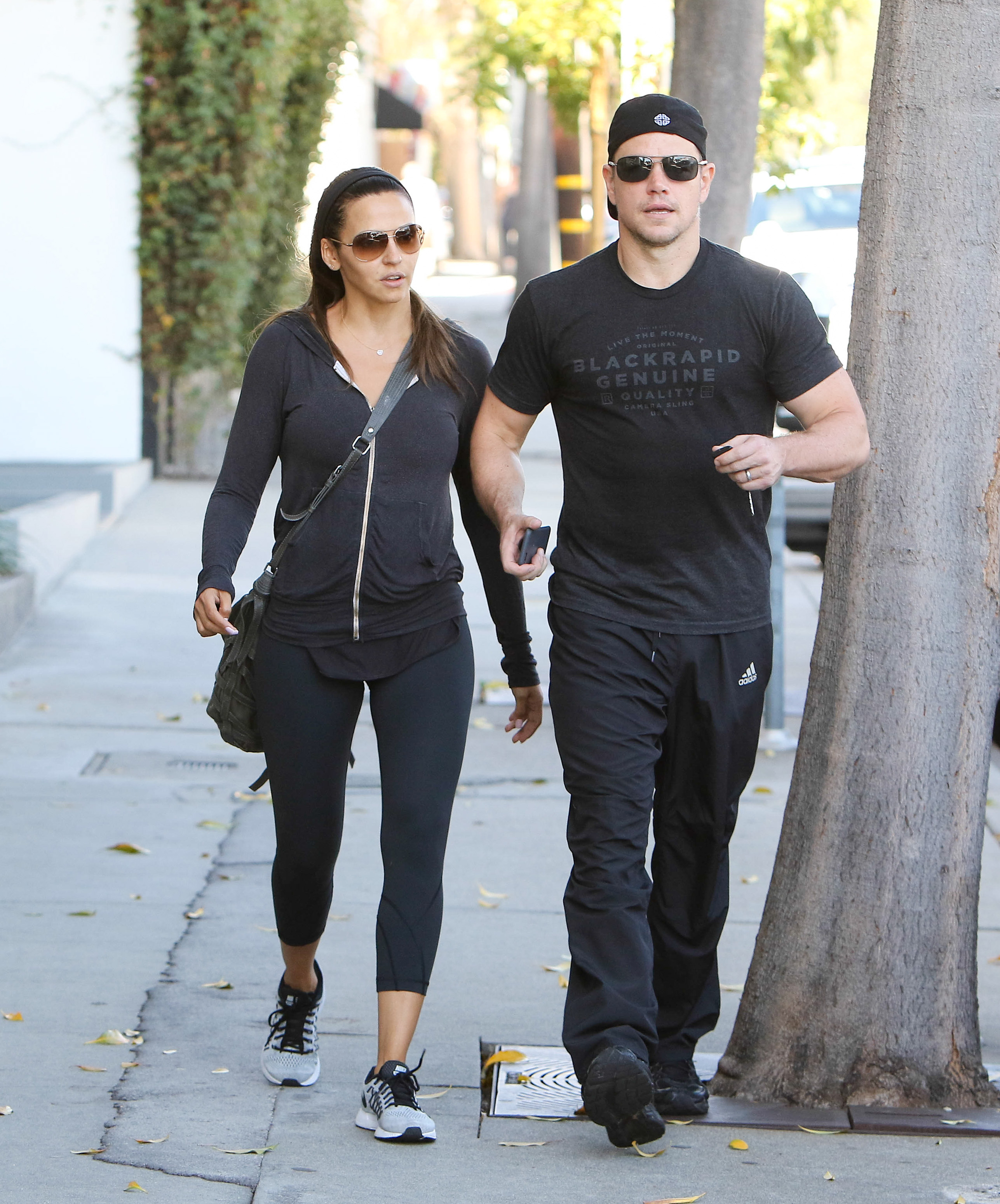Matt Damon and Luciana Damon enjoy a casual outing together, offering a glimpse into the low-key lifestyle they have long preferred. | Source: Getty Images