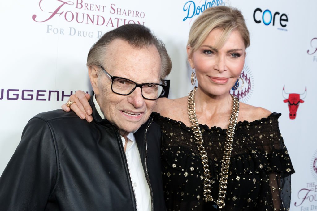Larry King and Shawn King pictured at the Brent Shapiro Foundation Summer Spectacular, 2018, California. | Photo: Getty Images