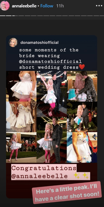 Annalee Belle shares pictures of her with JD Scott at their Halloween themed wedding in Las Vegas | Source: instagram.com/annaleebelle