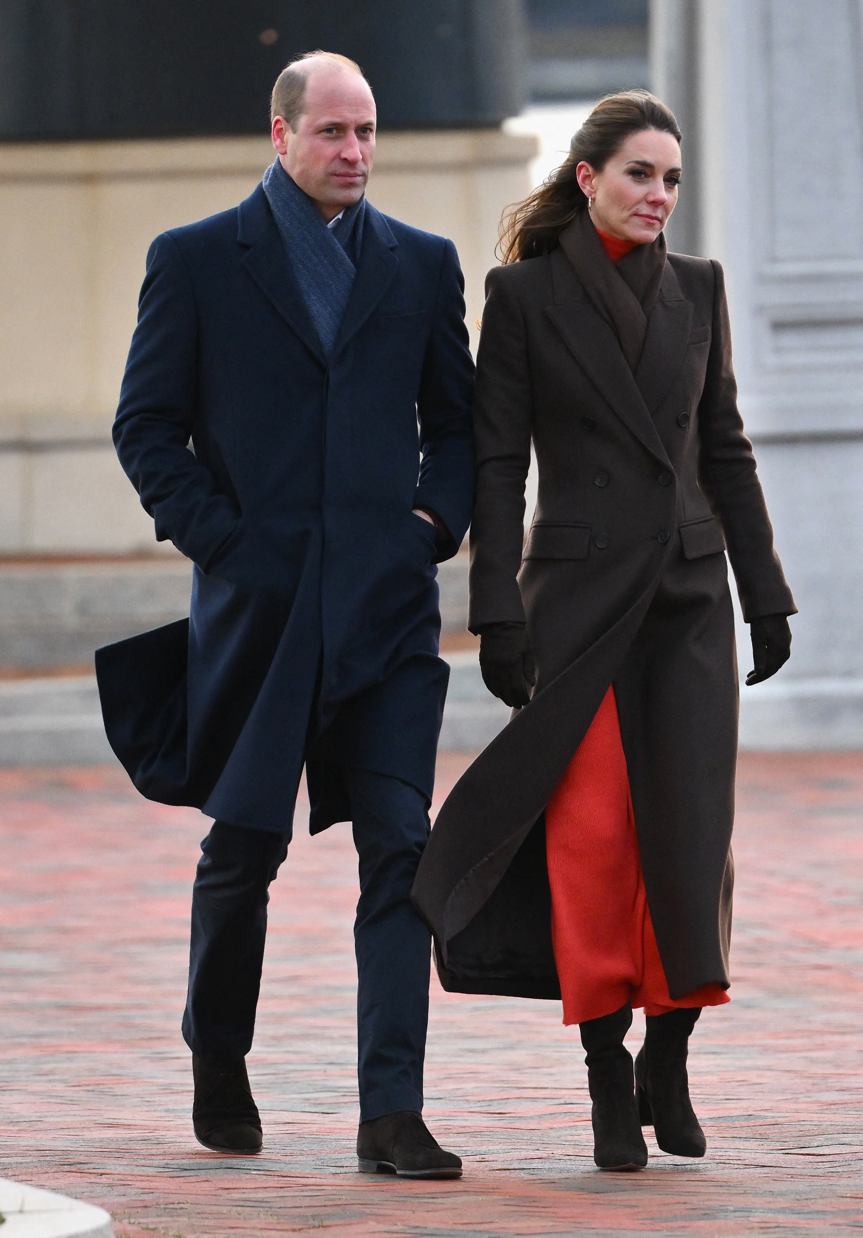 Prince William, Prince of Wales and Catherine, Princess of Wales visit Piers Park  on 1 December 2022 in Boston, Massachusetts. | Source: Getty Images