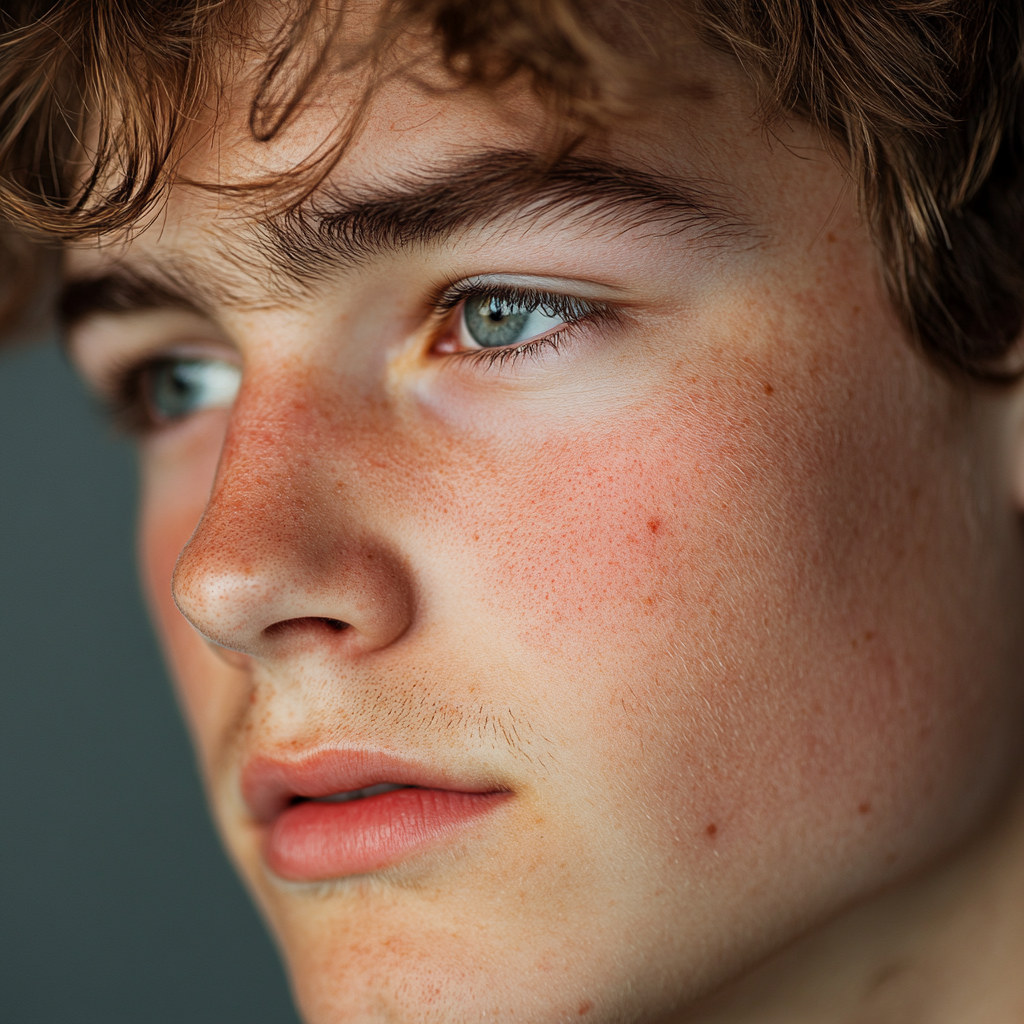 A close up of a young man | Source: Midjourney