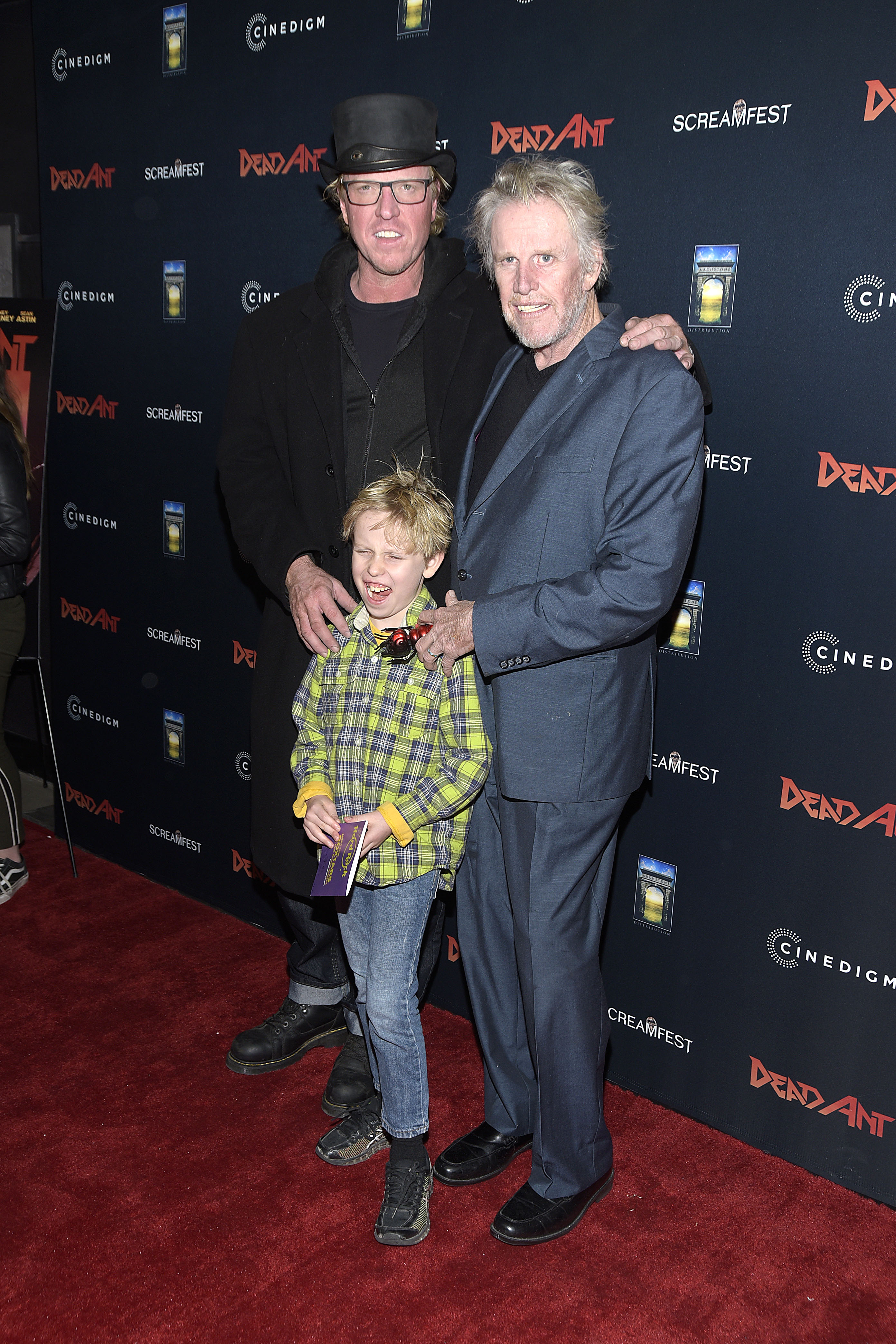 Jake, Gary Busey, and Luke Busey attend the 