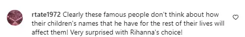 Comments about Rihanna's second child's name | Source: Facebook.com/TMZ