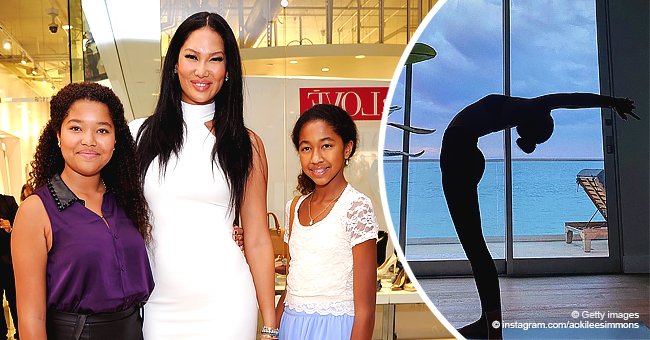 Kimora Lee Simmons Daughter Aoki Shows Off Fit And Flexible Body While