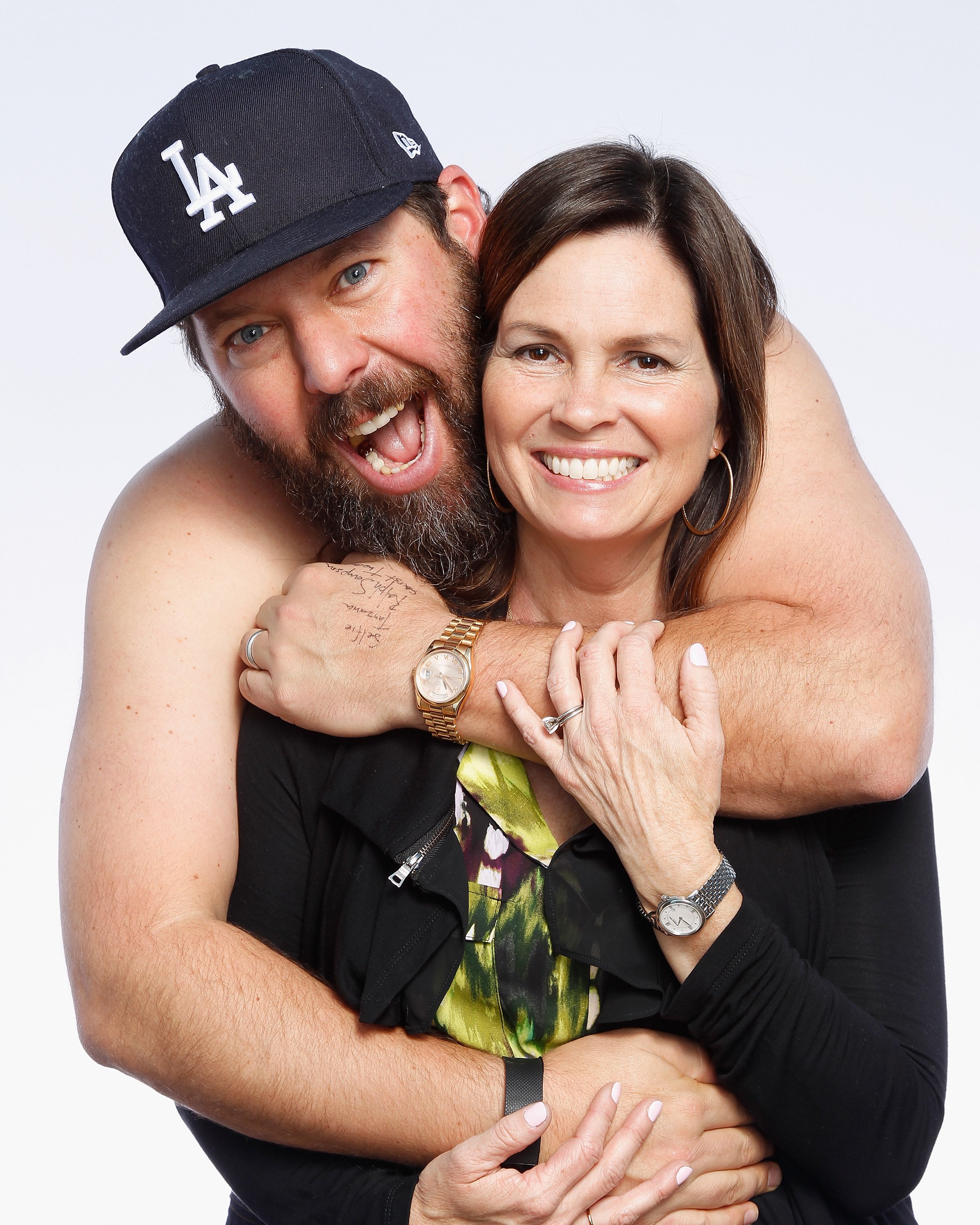Bert and LeeAnn Kreischer pose after Bert's performance at The Ice House Comedy Club in Pasadena | Source: Getty Images