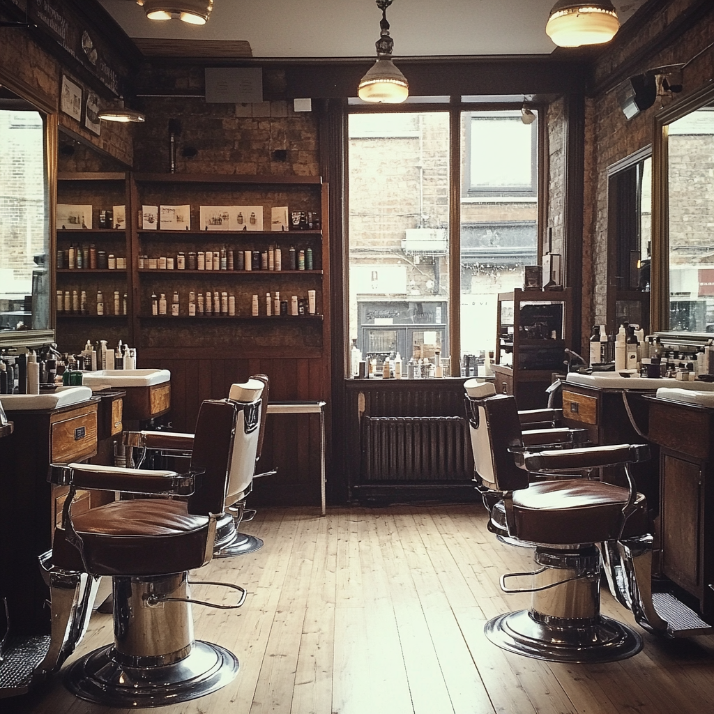 The interior of a barbershop | Source: Midjourney