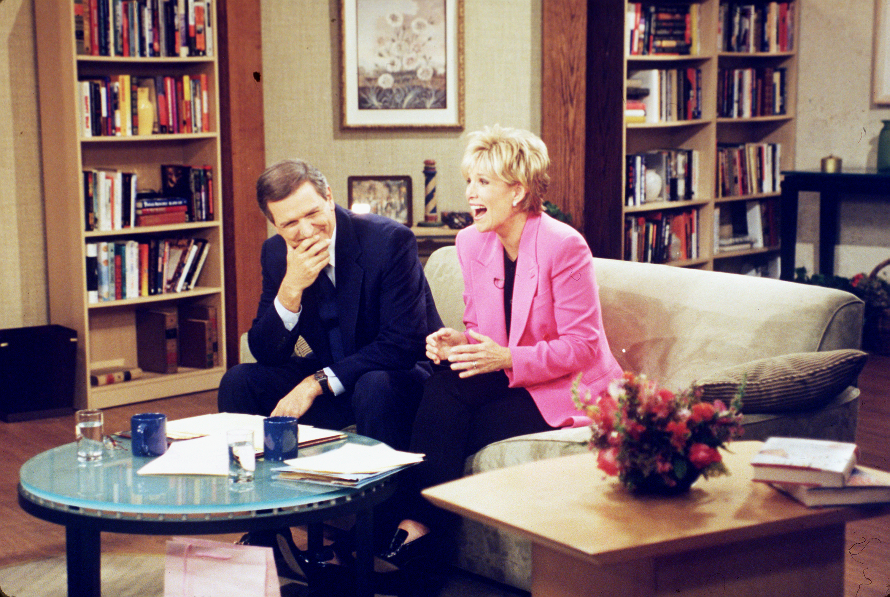 Charles Gibson and Joan Lunden on “Good Morning America” on September 5, 1997 | Source: Getty Images