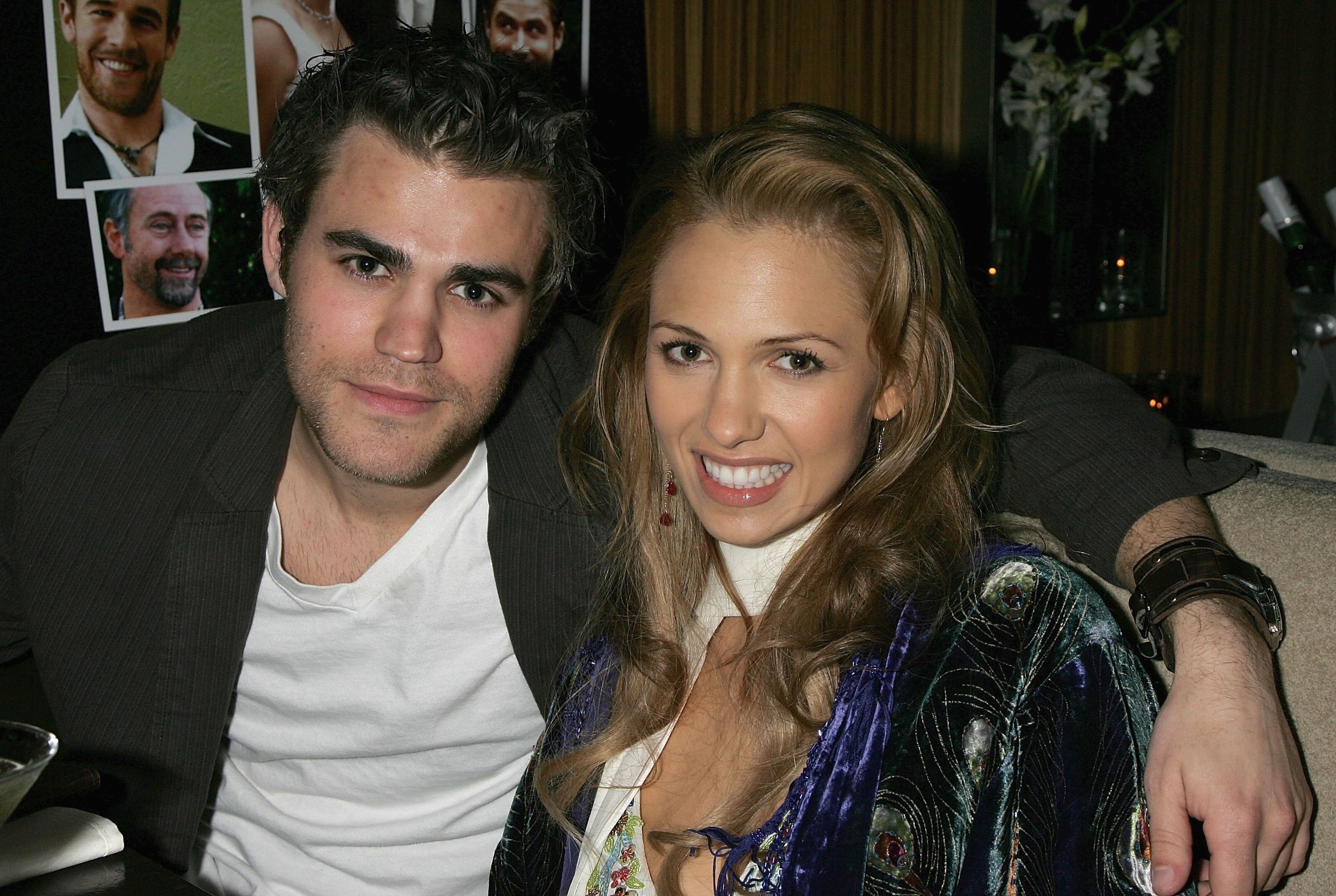 Actors Paul Wesley and Marnette Patterson attend the after party following the premiere of "Standing Still" on April 10, 2006 in Hollywood, California. I Source: Getty Images