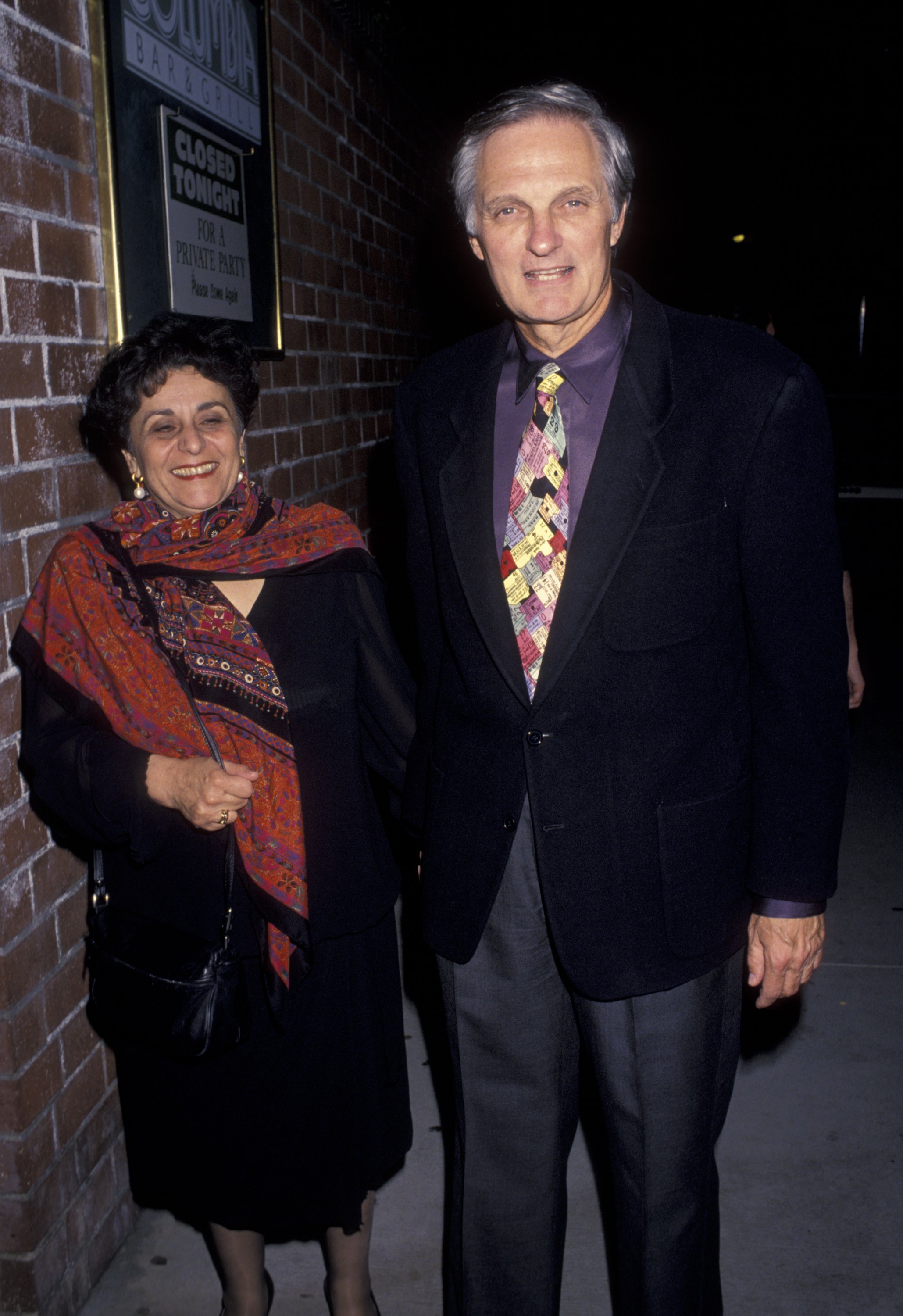 Alan Alda and Arlene Weiss attend the opening party for "Jake's Women" on April 15, 1993 at Cinegrill Restaurant in Hollywood, California | Source: Getty Images