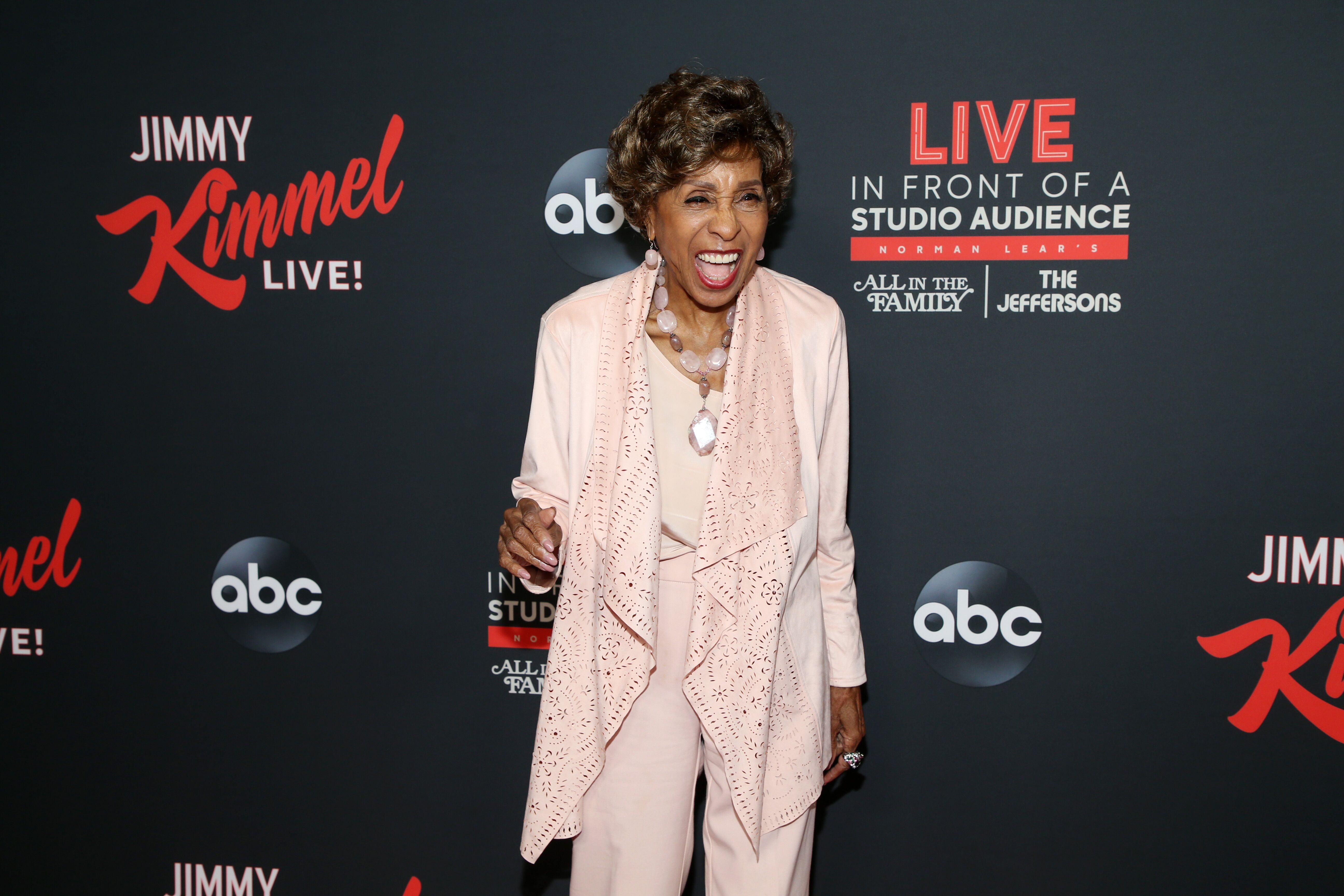 Marla Gibbs on the "JImmy KImmel Live" show/ Source: Getty Images