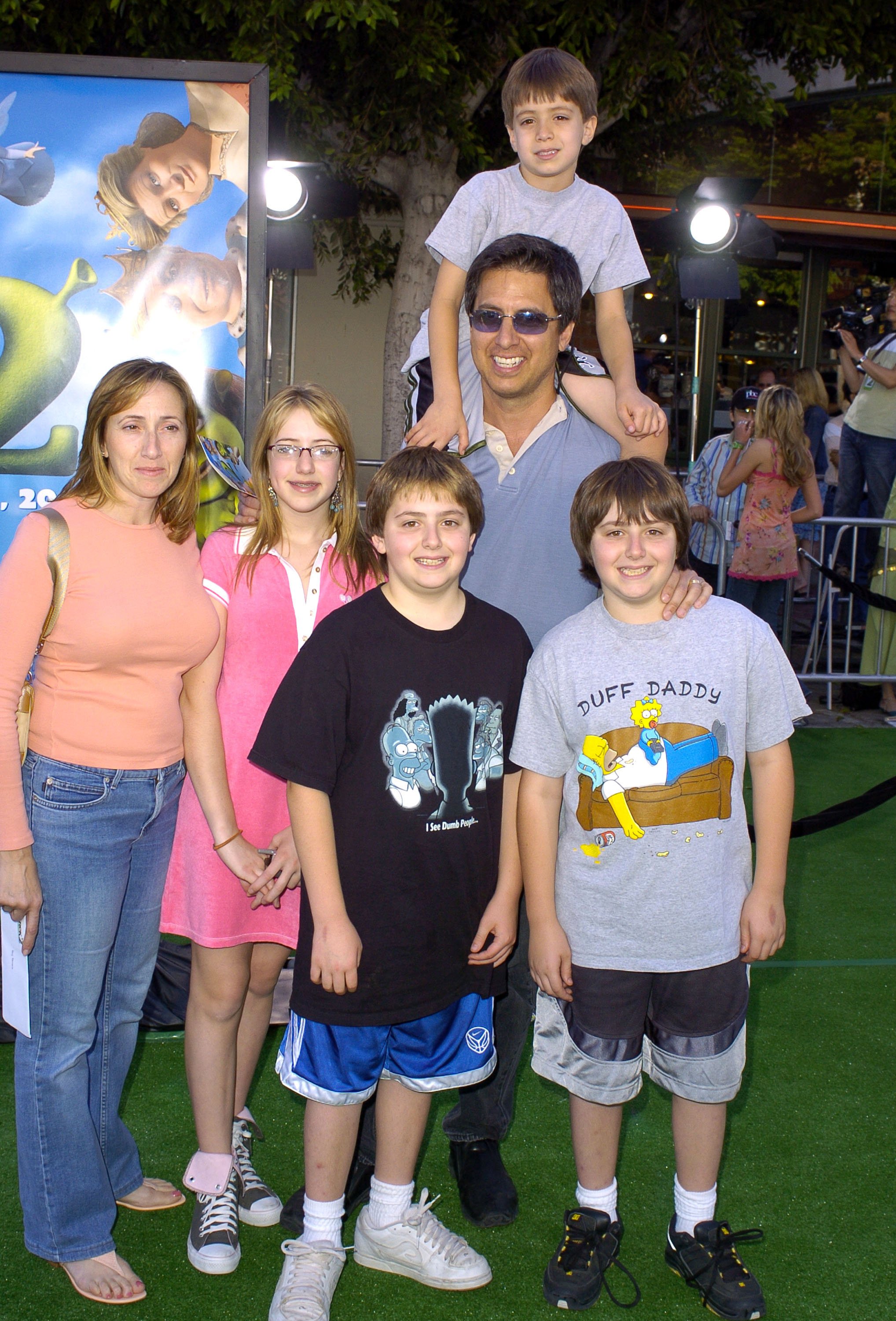 Ray Romano and family during the Los Angeles premiere of "Shrek 2" at Mann Village Theatre in Westwood, California | Source: Getty Images
