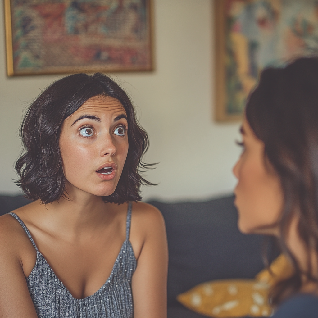 A woman talking to her sister | Source: Midjourney