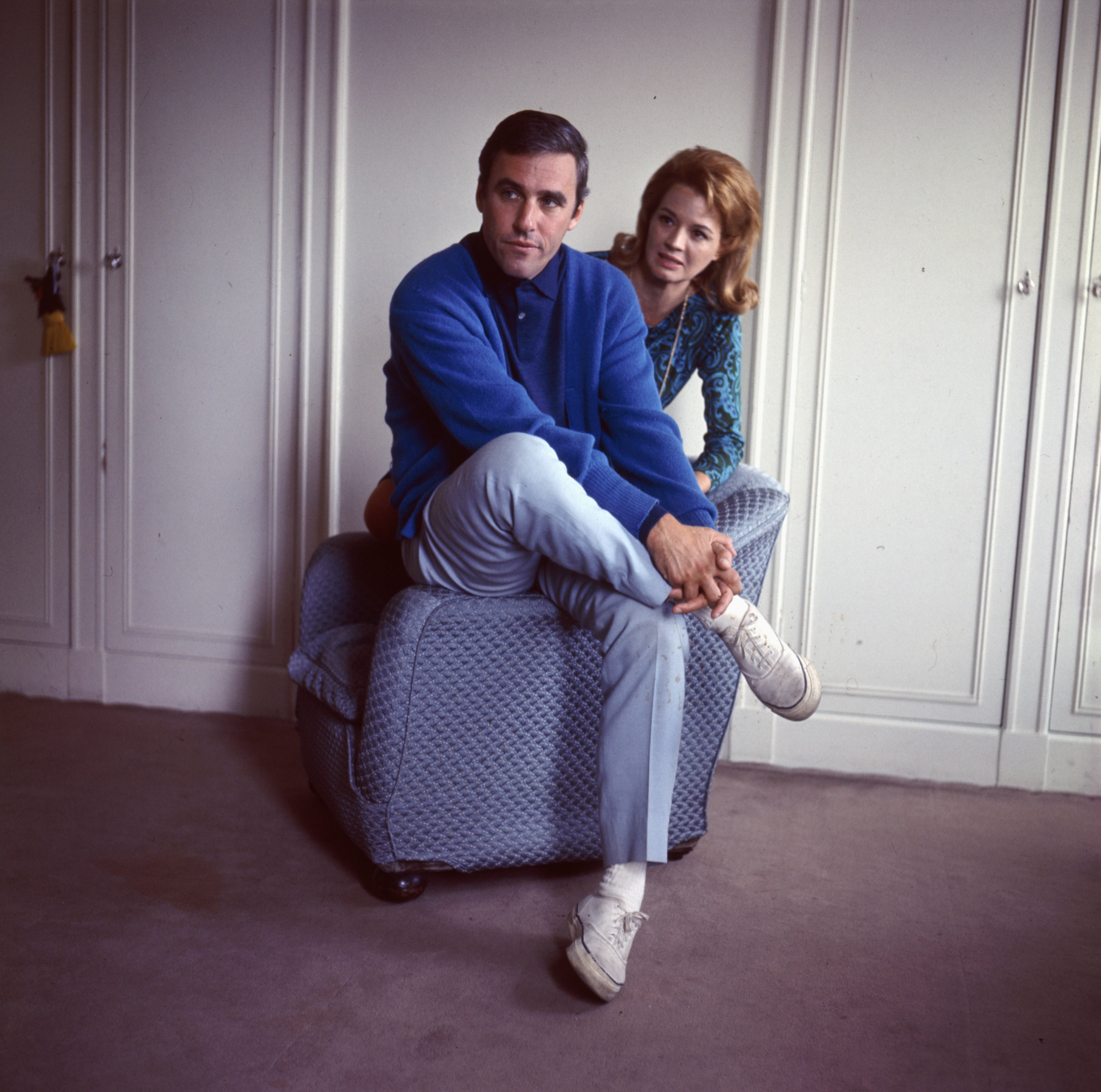 Burt Bacharach and Angie Dickinson in London in 1966 | Source: Getty Images