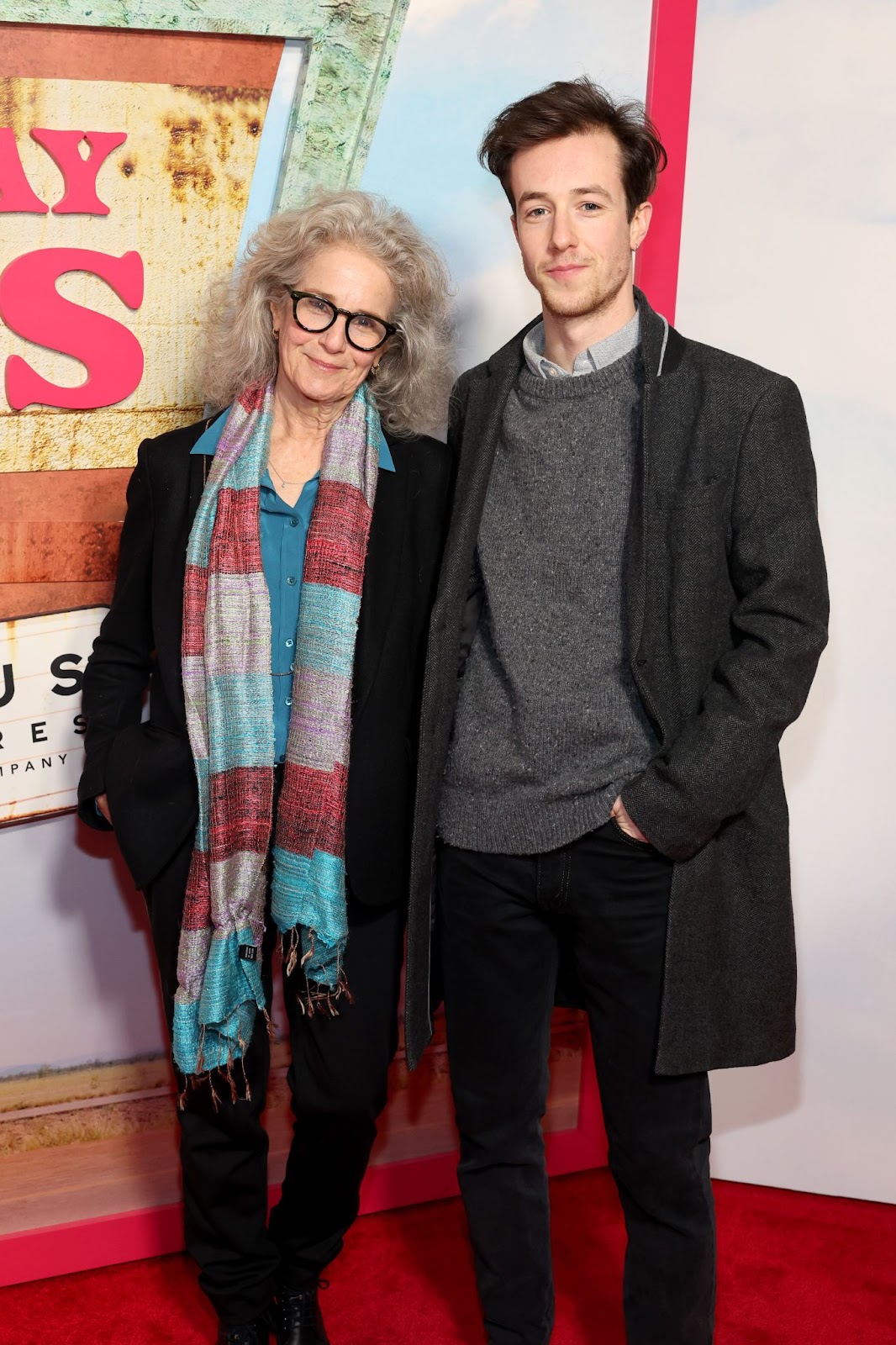 The actress and her son at the "Drive-Away Dolls" premiere on February 20, 2024. | Source: Getty Images