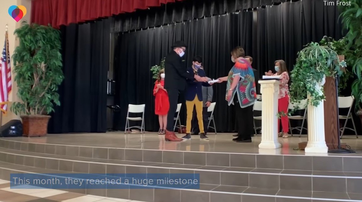 Picture of the school graduation ceremony | Source:  youtube.com/CBS News