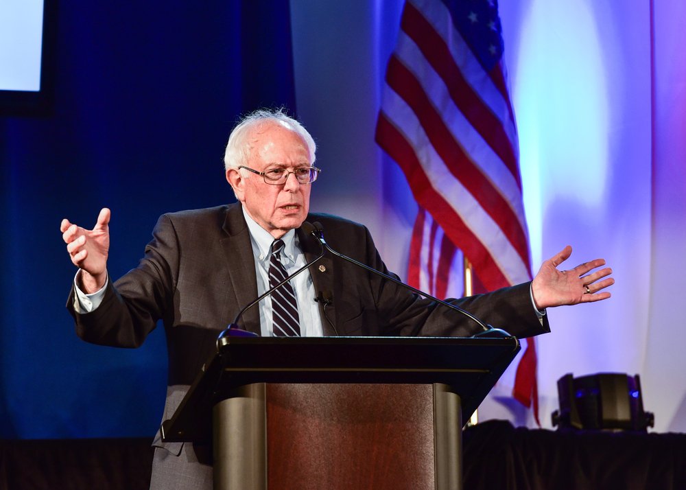 Bernie Sanders speaks at 20/20's Criminal Justice Forum which was held at Allen University. Dr. Ben Carson and Martin' O'Malley were also in attendance. | Source: Shutterstock