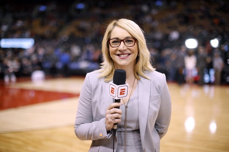 Doris Burke on April 4, 2018 at the Air Canada Centre in Toronto, Ontario, Canada | Photo: Getty Images